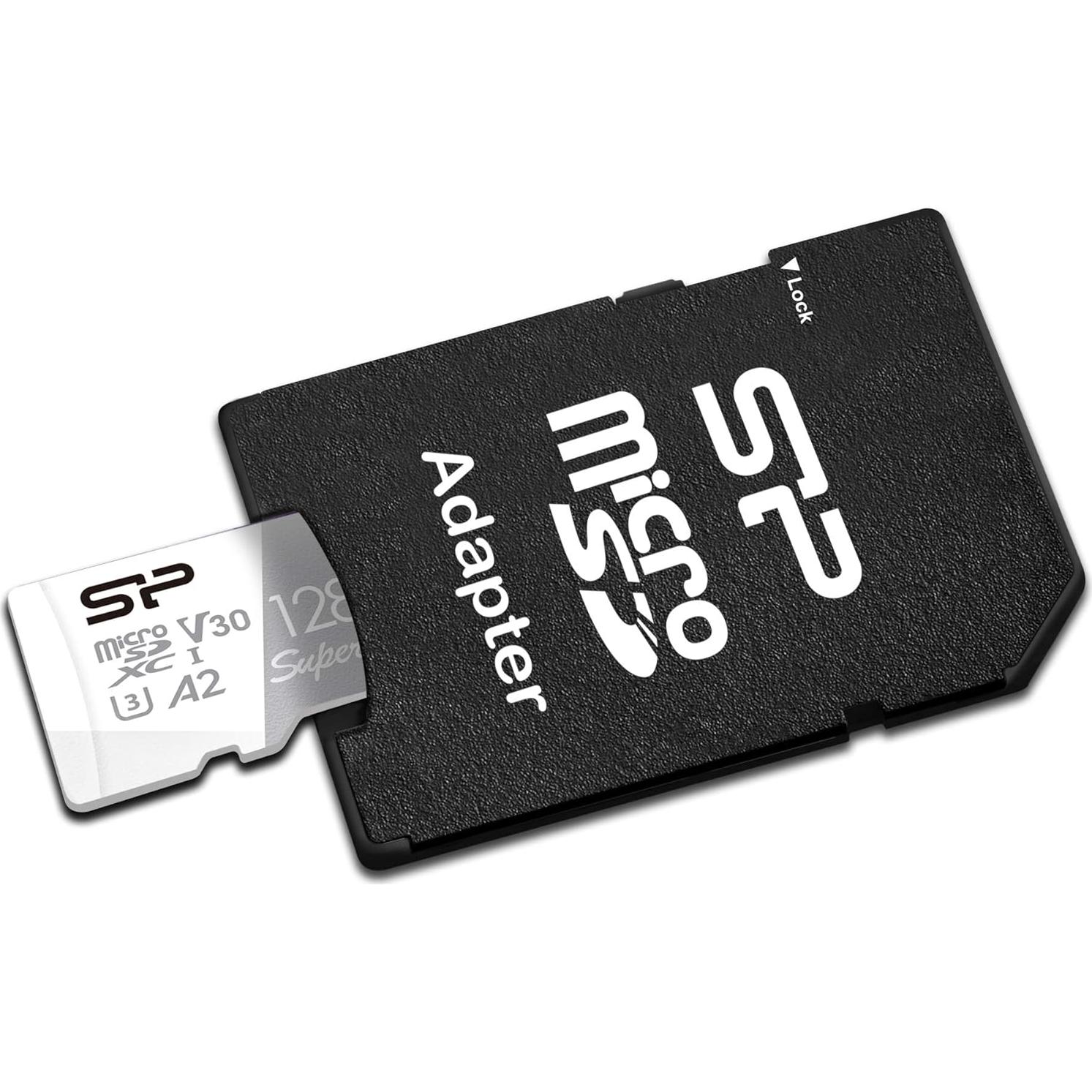Tarjeta MicroSD Silicon Power 128GB UHS-I A2 V30 4K