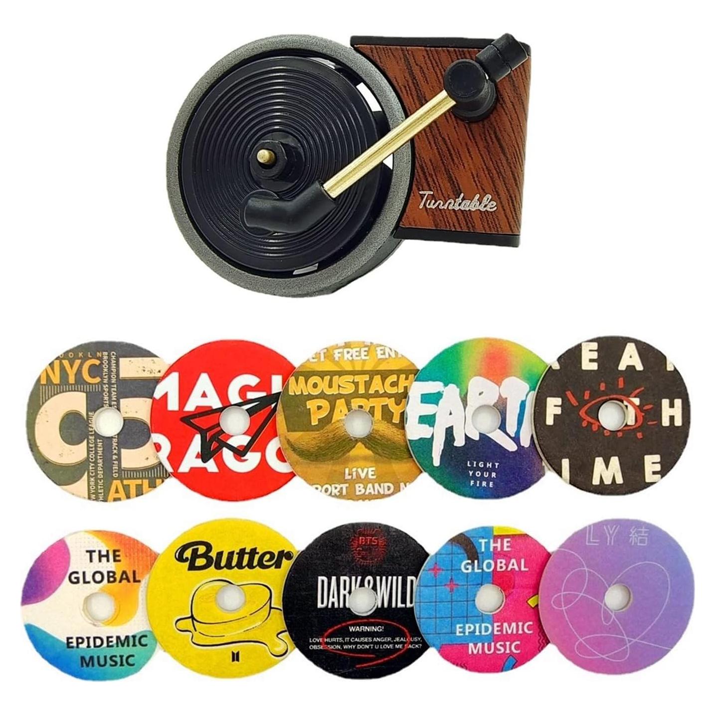 Difusor de fragancia para coche JVHGUBAY tocadiscos retro