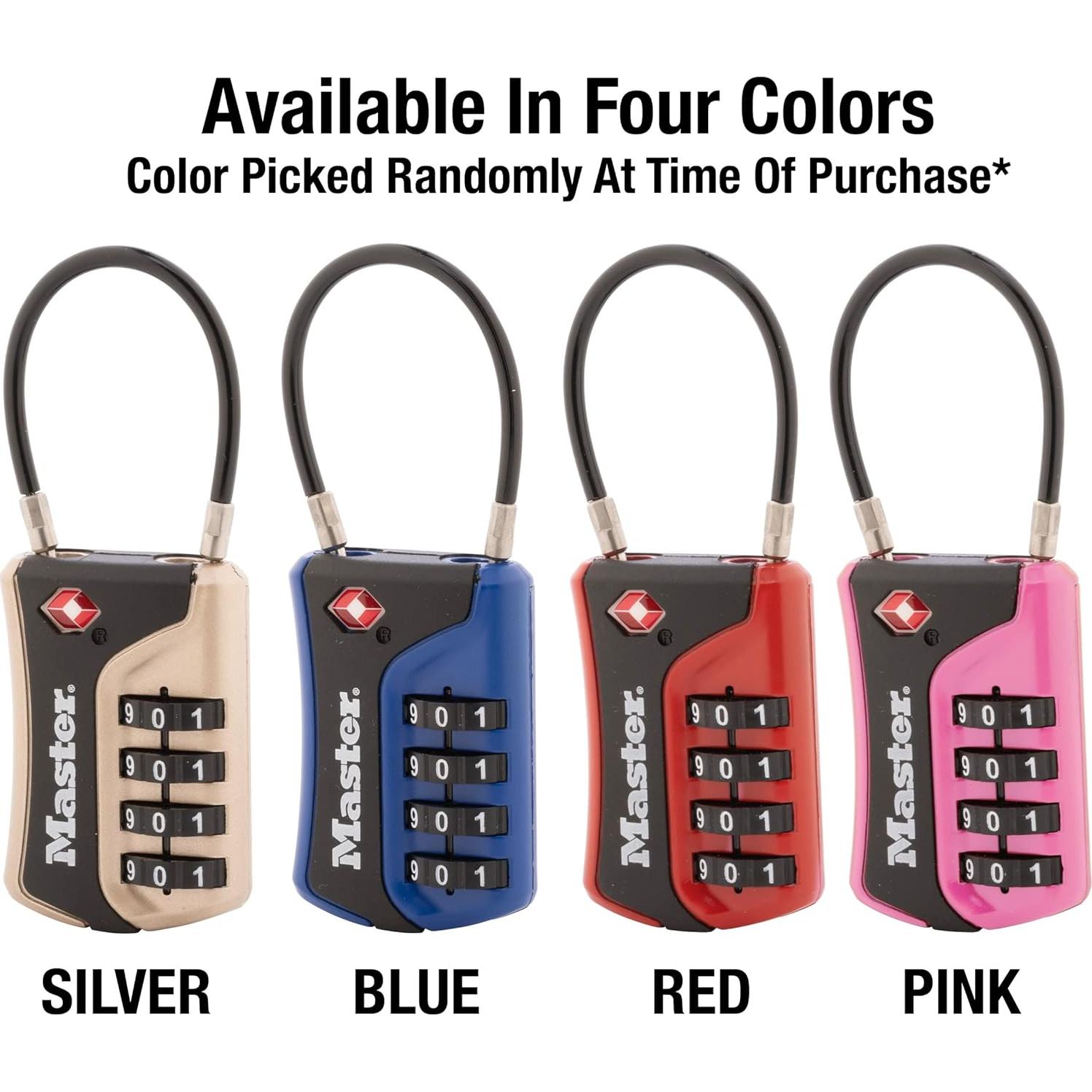 Candado de Equipaje Master Lock 4697D TSA 4 Dígitos Personalizado