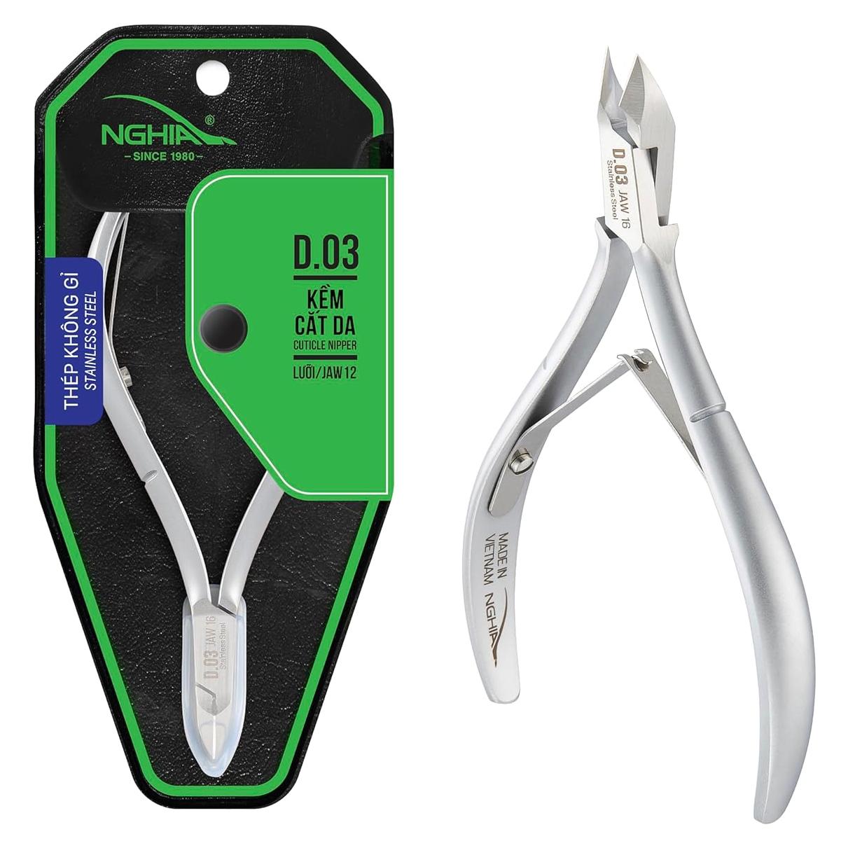 Cortaúñas NGHIA D-03 Mandíbula 12 Acero Inoxidable Ergonómico