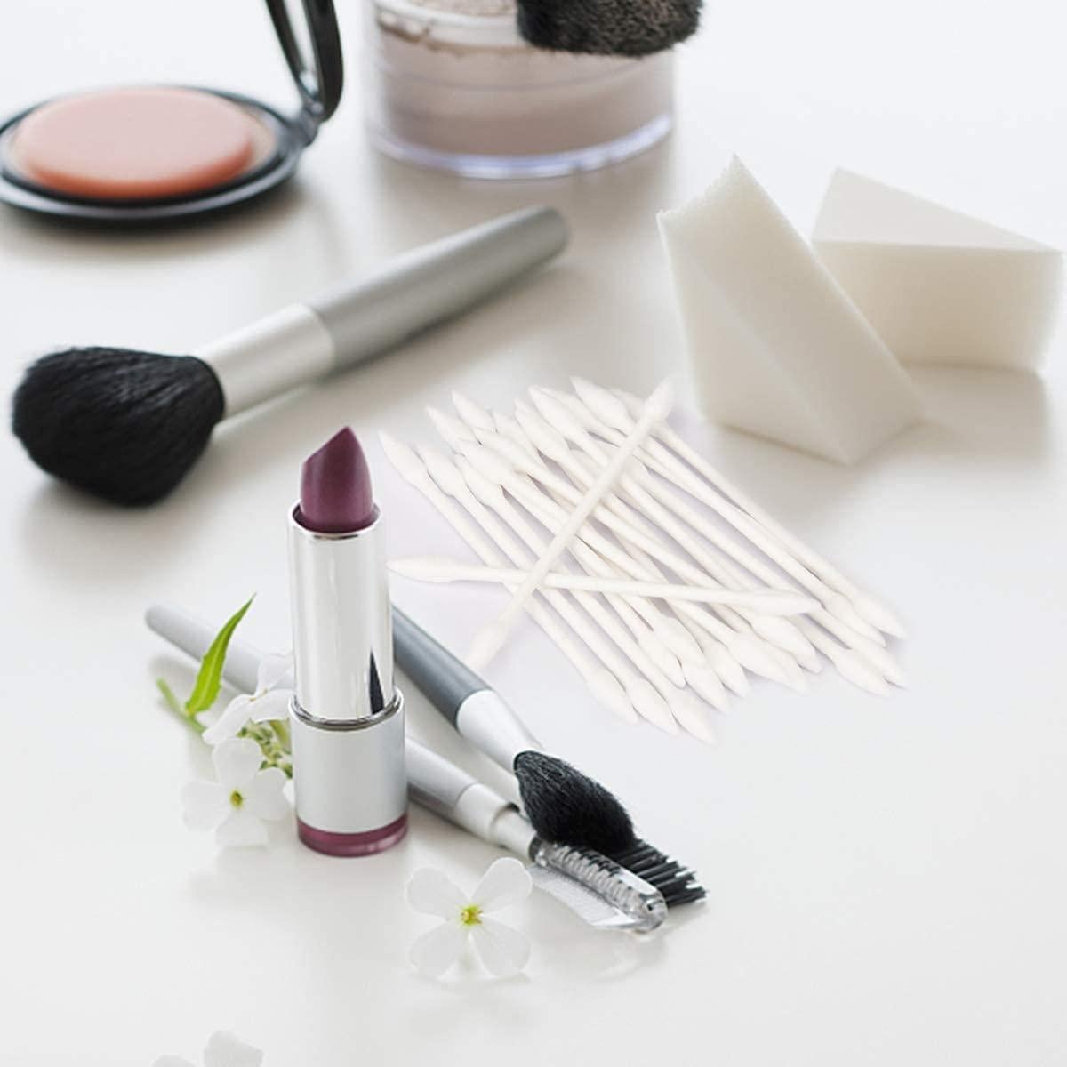 Bastoncillos de Algodón Orgánico Rouceyxin 800 Piezas Doble Punta