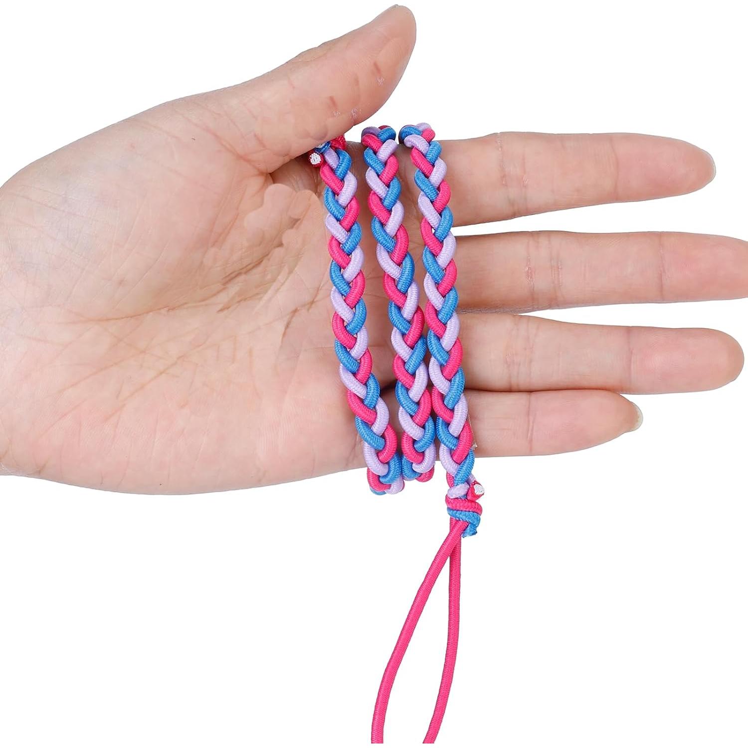 Coletas Trenzadas Coloridas YOcity 40.64 cm 4 Paquetes