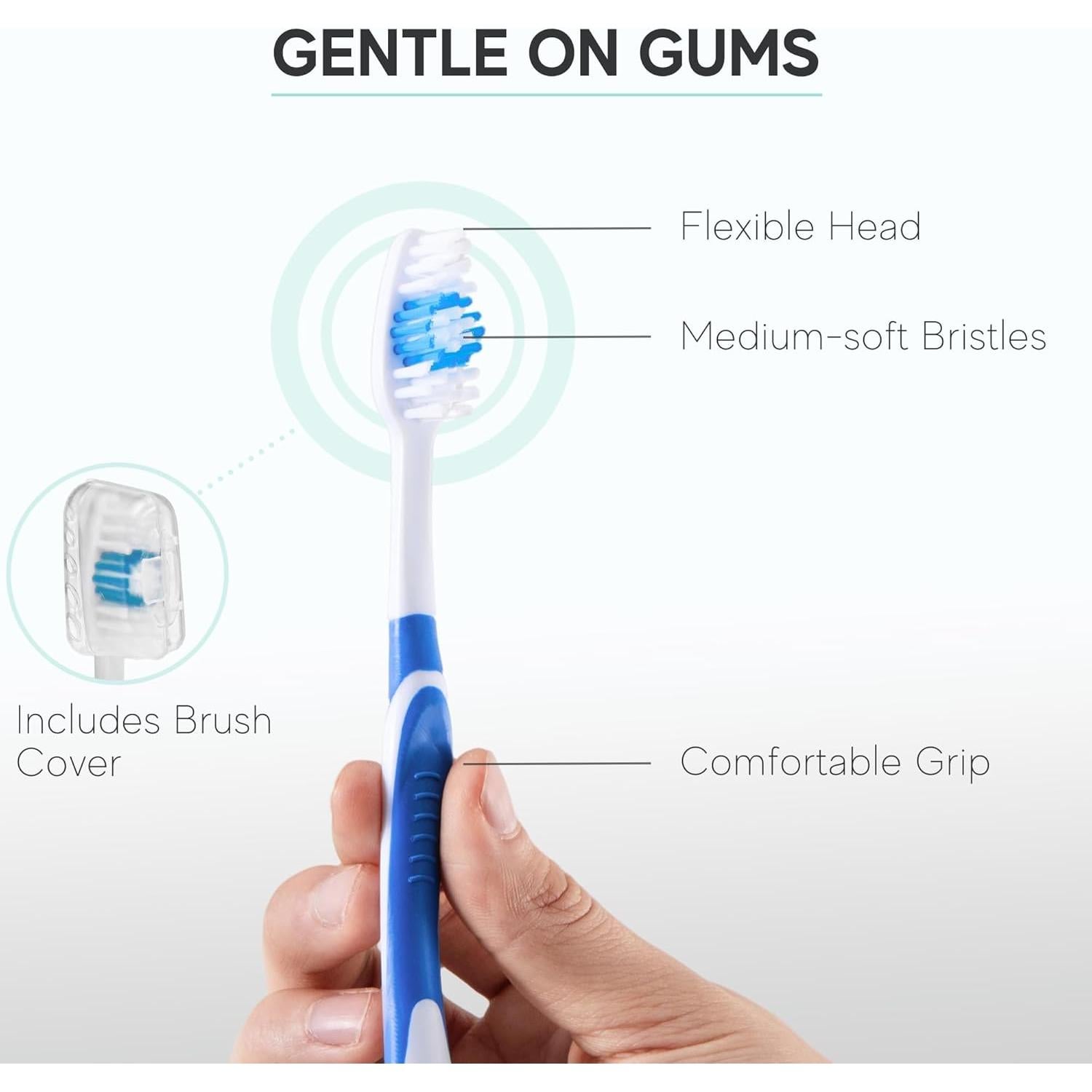 Paquete de 40 Cepillos de Dientes Desechables Avistar - Cerdas Medias