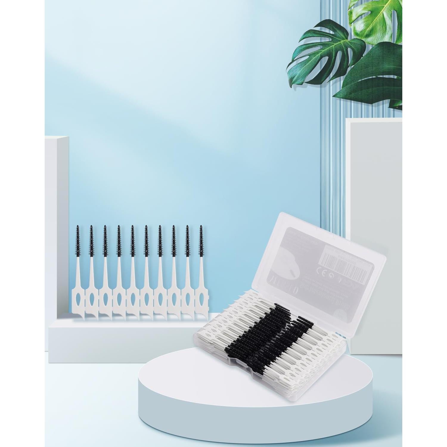 Palillos Dentales Suaves YEERSUO 300 Piezas Color Negro