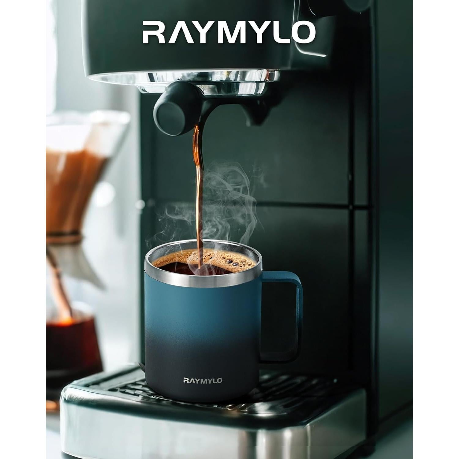 Taza de Café Aislada RAYMYLO 12 oz Acero Inoxidable Doble Pared