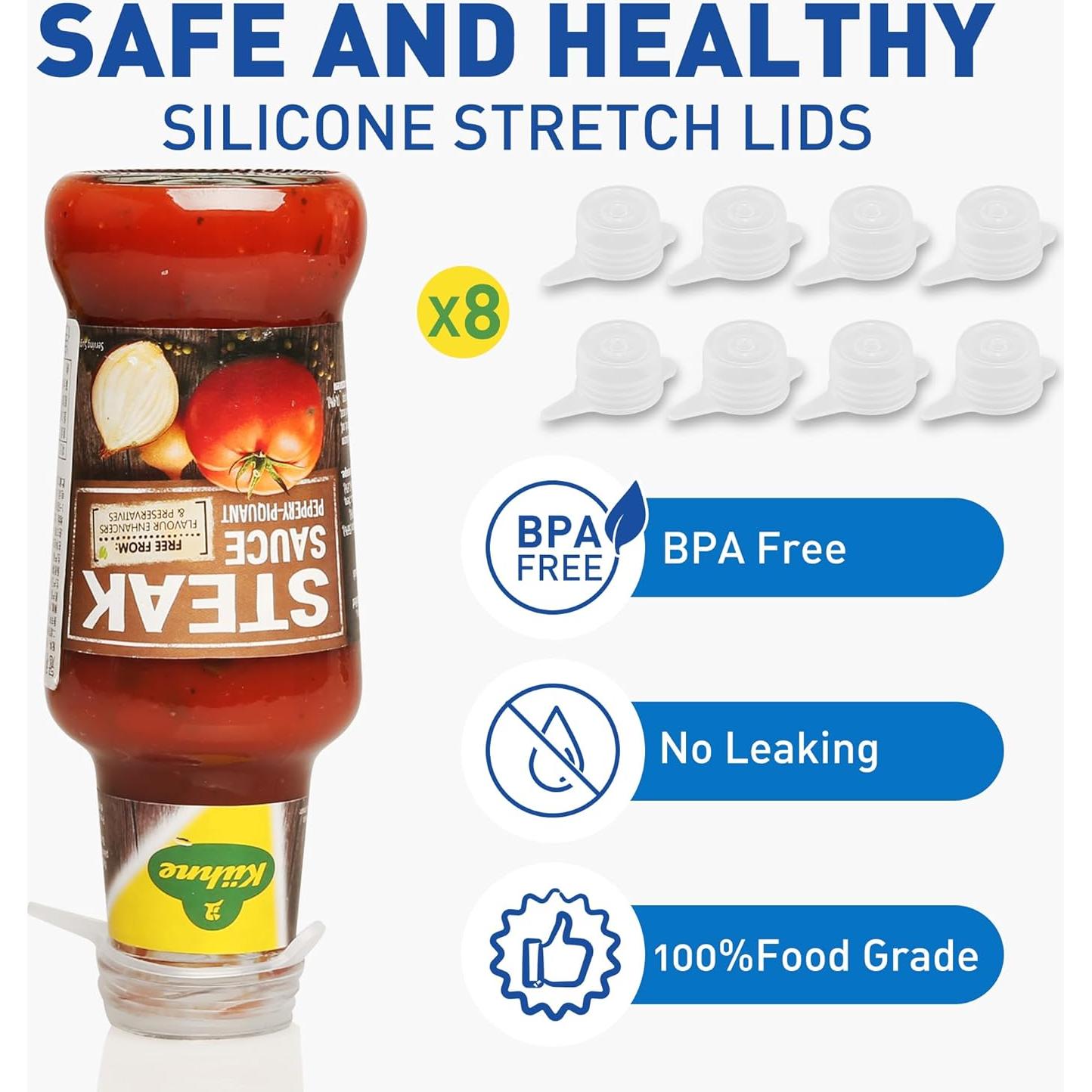 Tapa de Silicona Estirable Walgett 3.05 cm Paquete de 8