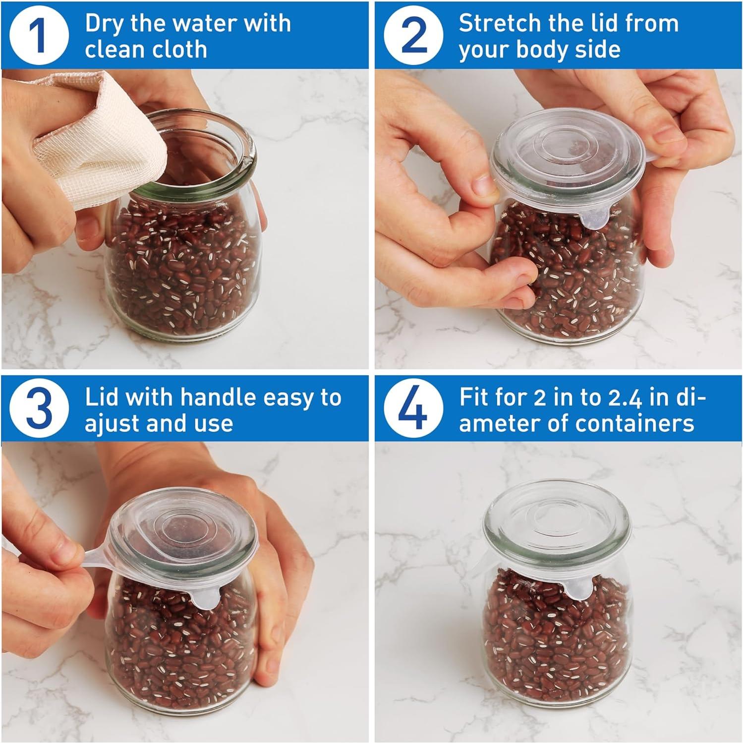 Tapa de Silicona Estirable Walgett 3.05 cm Paquete de 8