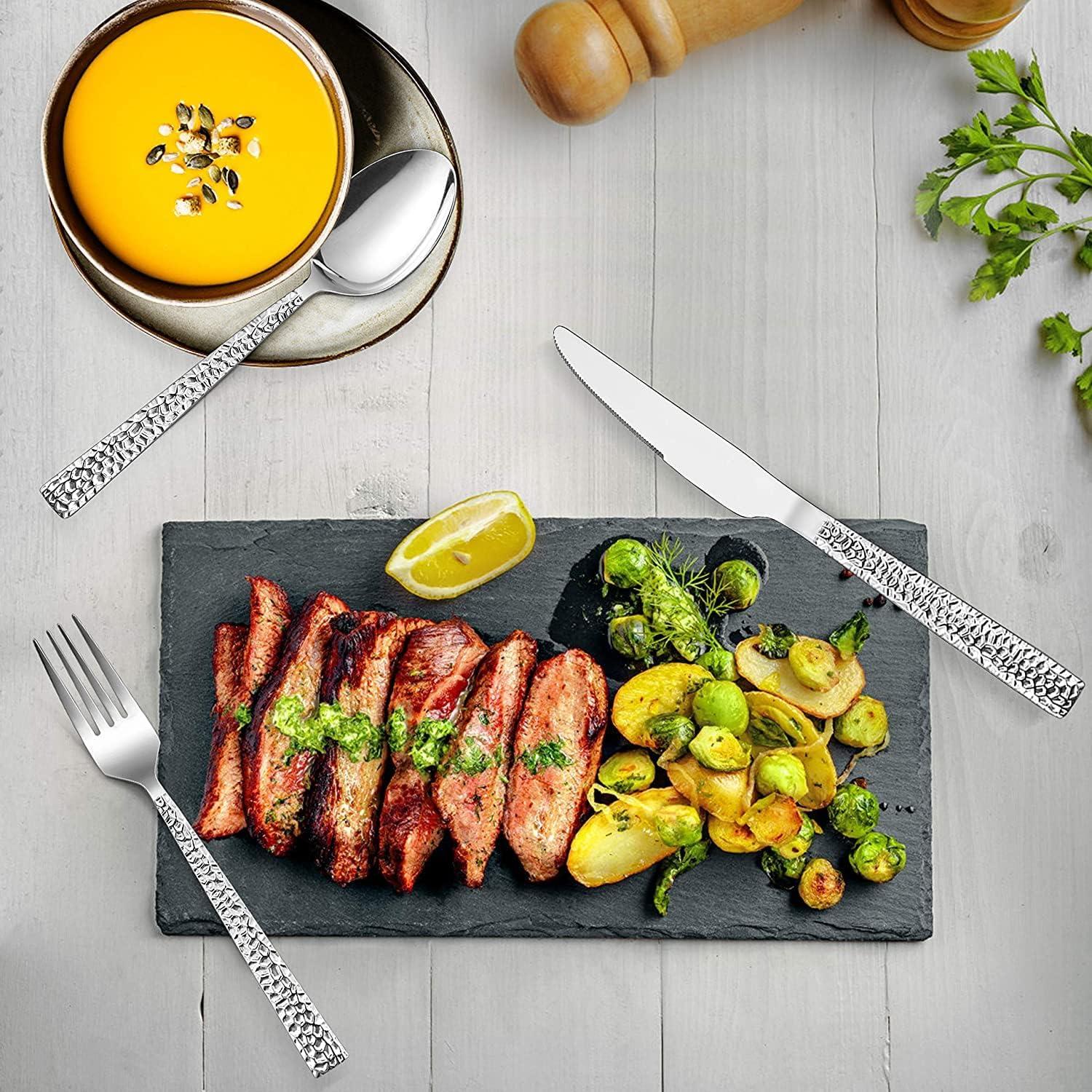 Juego de Cuchillos de Cena E-far 6 Pzs Acero Inoxidable 22.6 cm