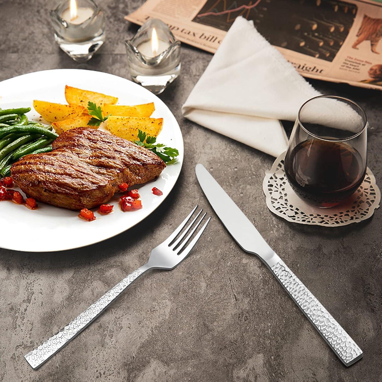 Juego de Cuchillos de Cena E-far 6 Pzs Acero Inoxidable 22.6 cm