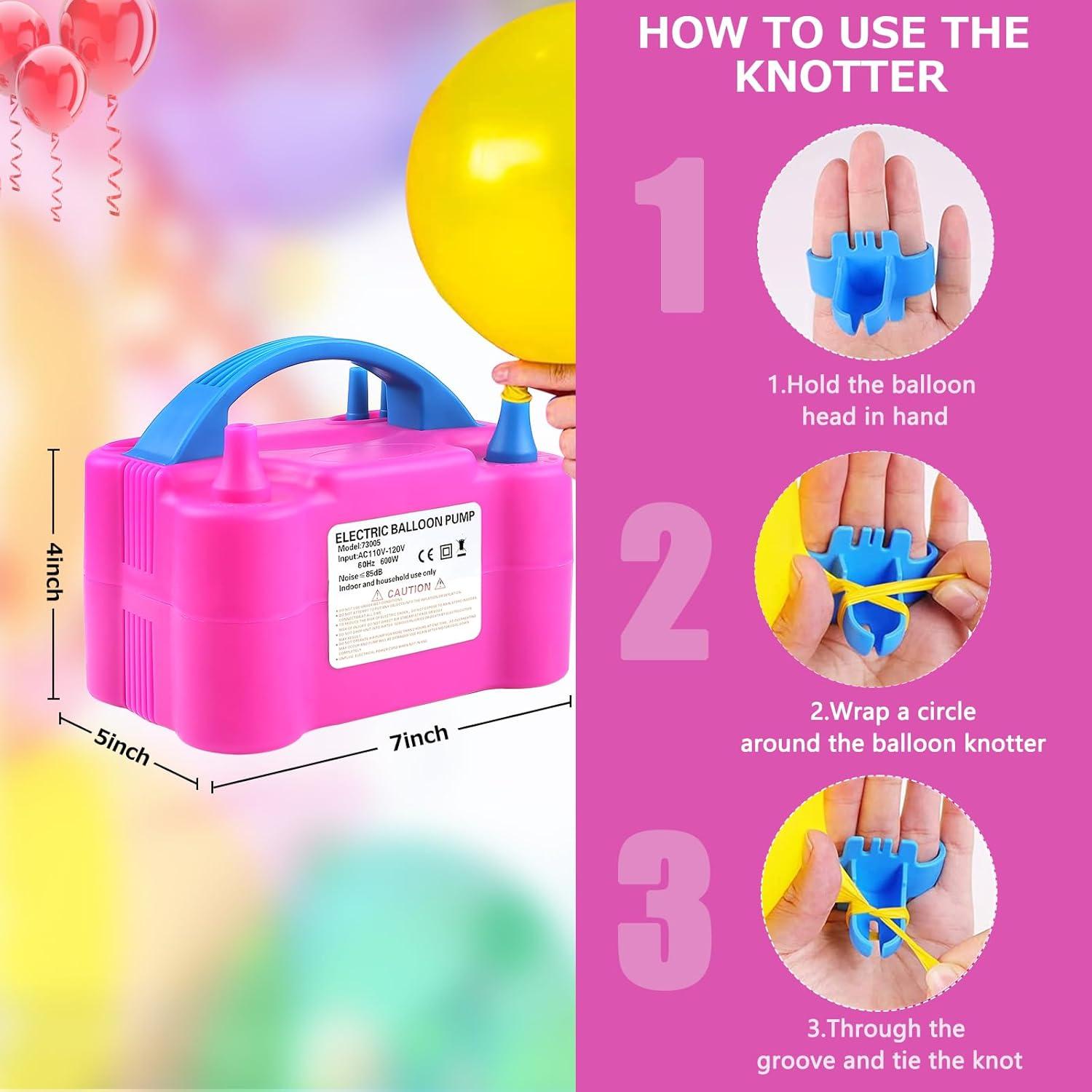 Bomba de Globo Eléctrica QIPUMP 600W Doble Boquilla