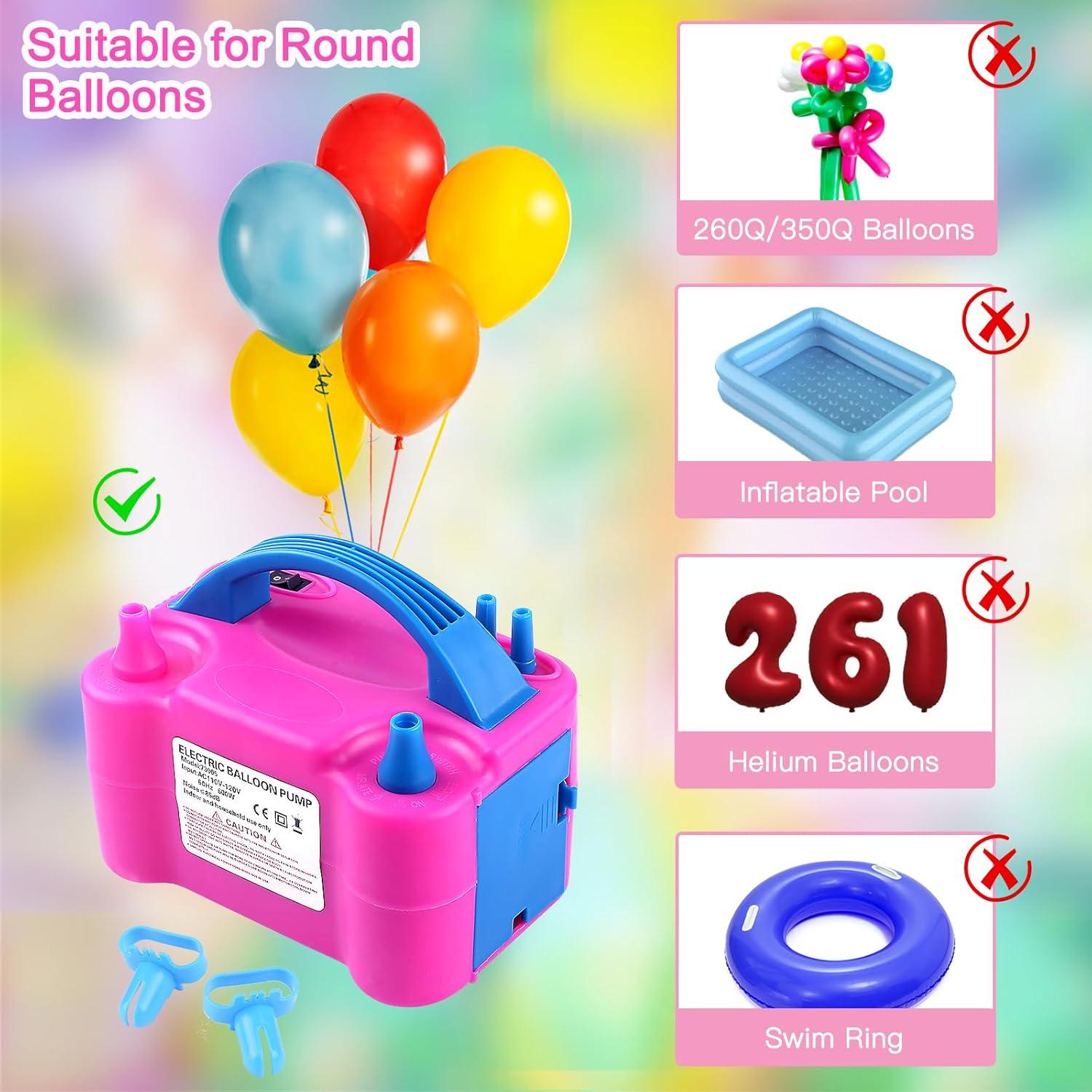 Bomba de Globo Eléctrica QIPUMP 600W Doble Boquilla