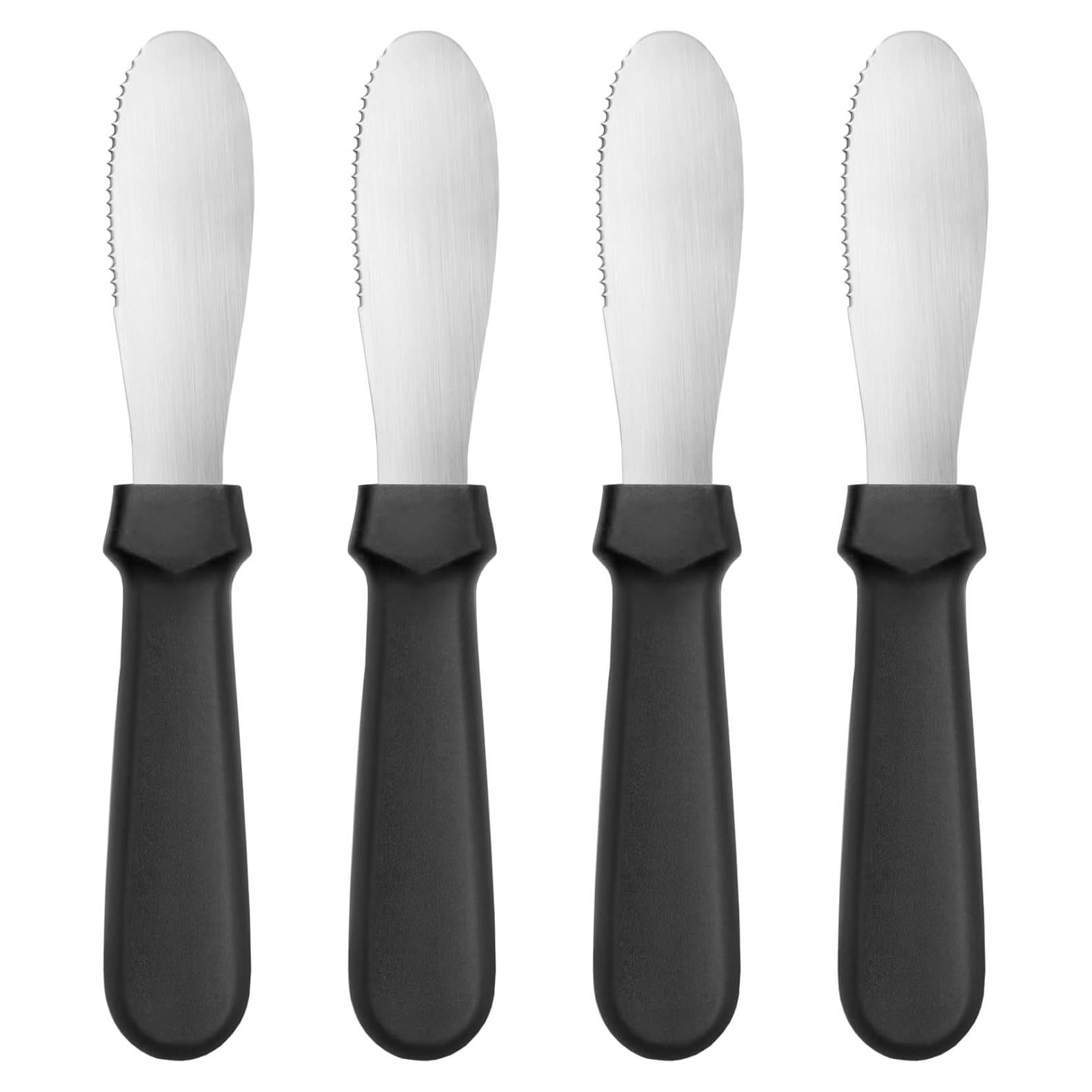 Set de 4 Espátulas de Mantequilla New Star 22.23 cm Acero Inoxidable