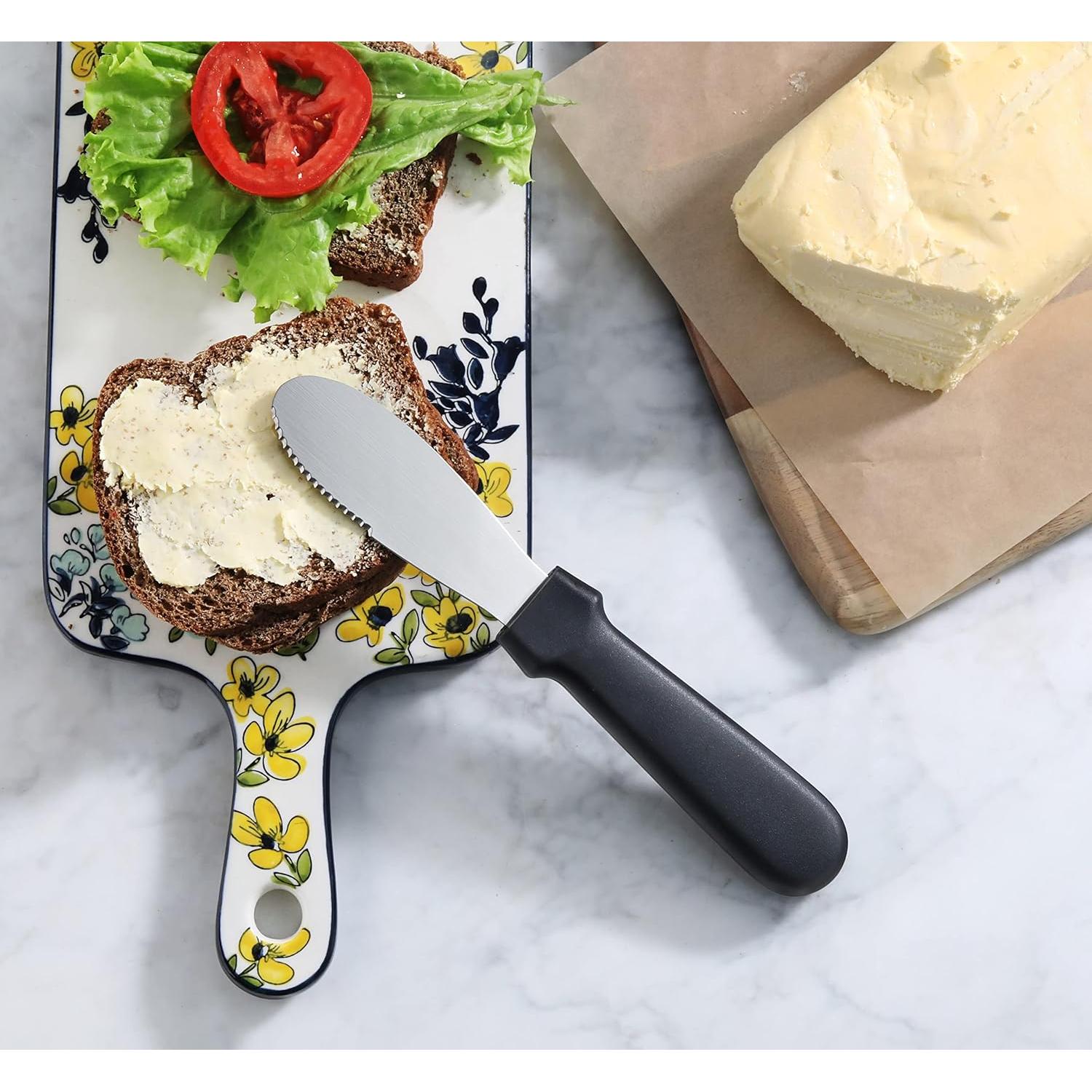 Set de 4 Espátulas de Mantequilla New Star 22.23 cm Acero Inoxidable