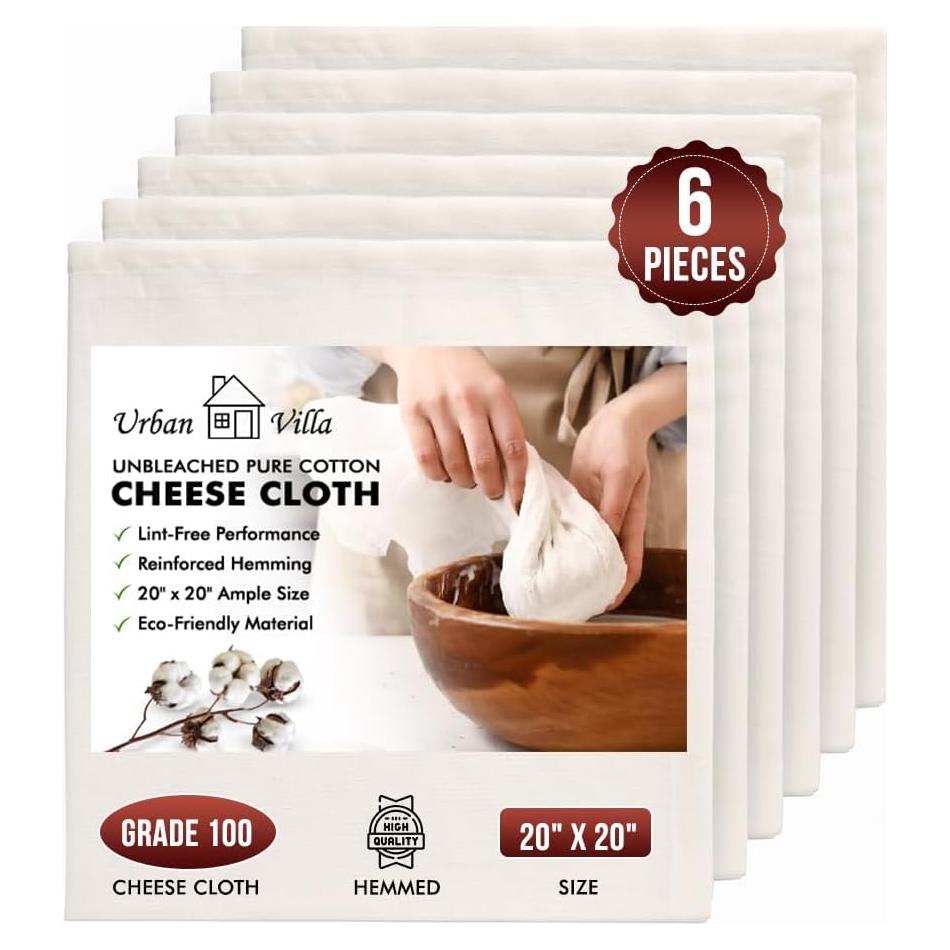 Paños de Queso Villa Urbana 6 Pcs Grado 100 50.8x50.8 cm