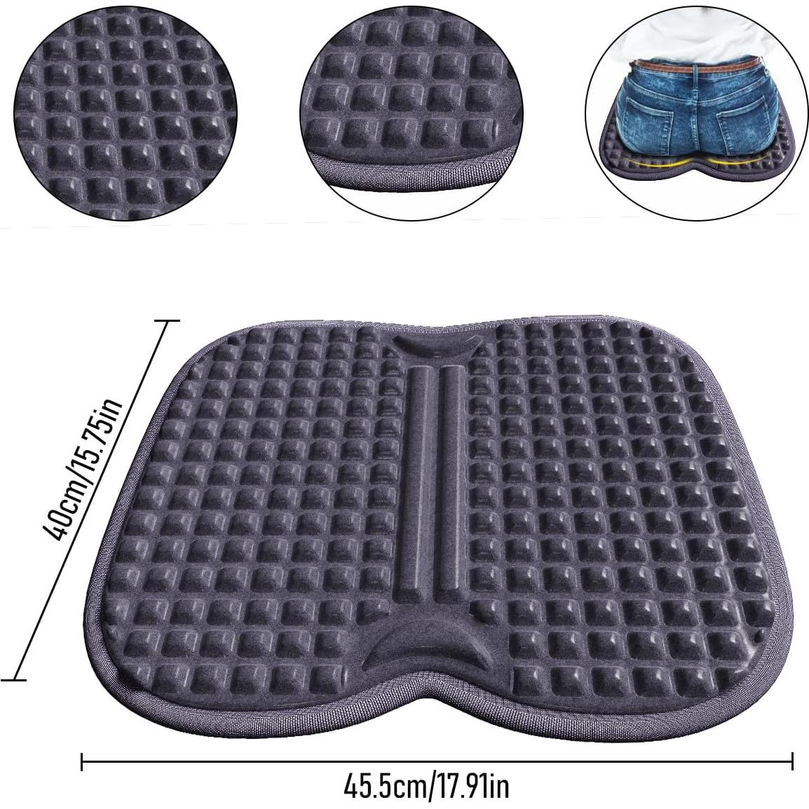 Cojín de Gel Ergonómico Ohaayoo para Alivio de Presión - Negro