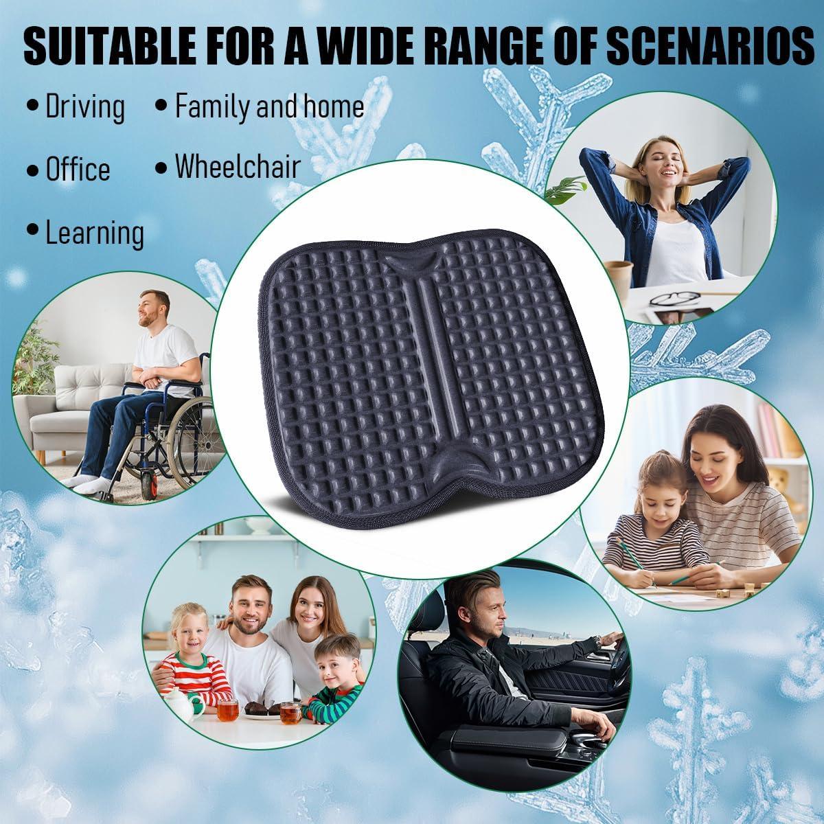 Cojín de Gel Ergonómico Ohaayoo para Alivio de Presión - Negro