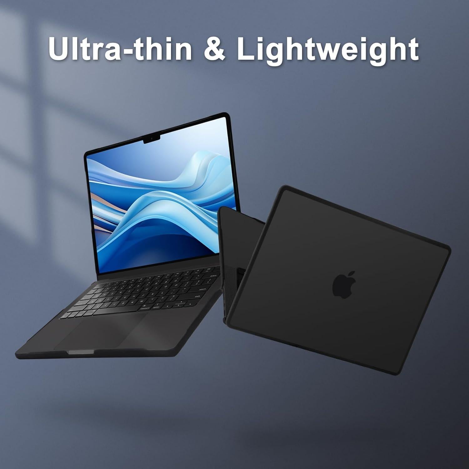 Funda MacBook Pro 14" Mosiso TPU Anti-Rajaduras Negro