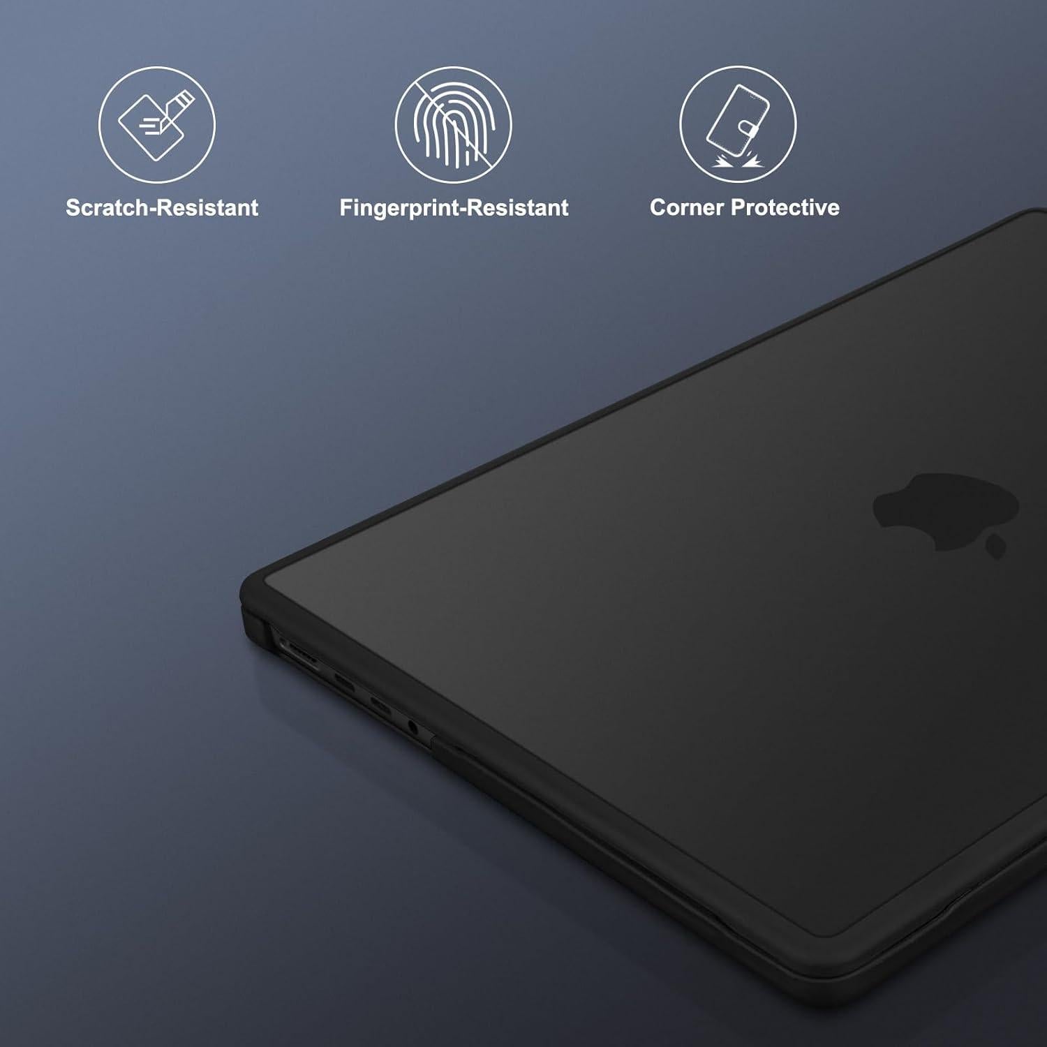 Funda MacBook Pro 14" Mosiso TPU Anti-Rajaduras Negro