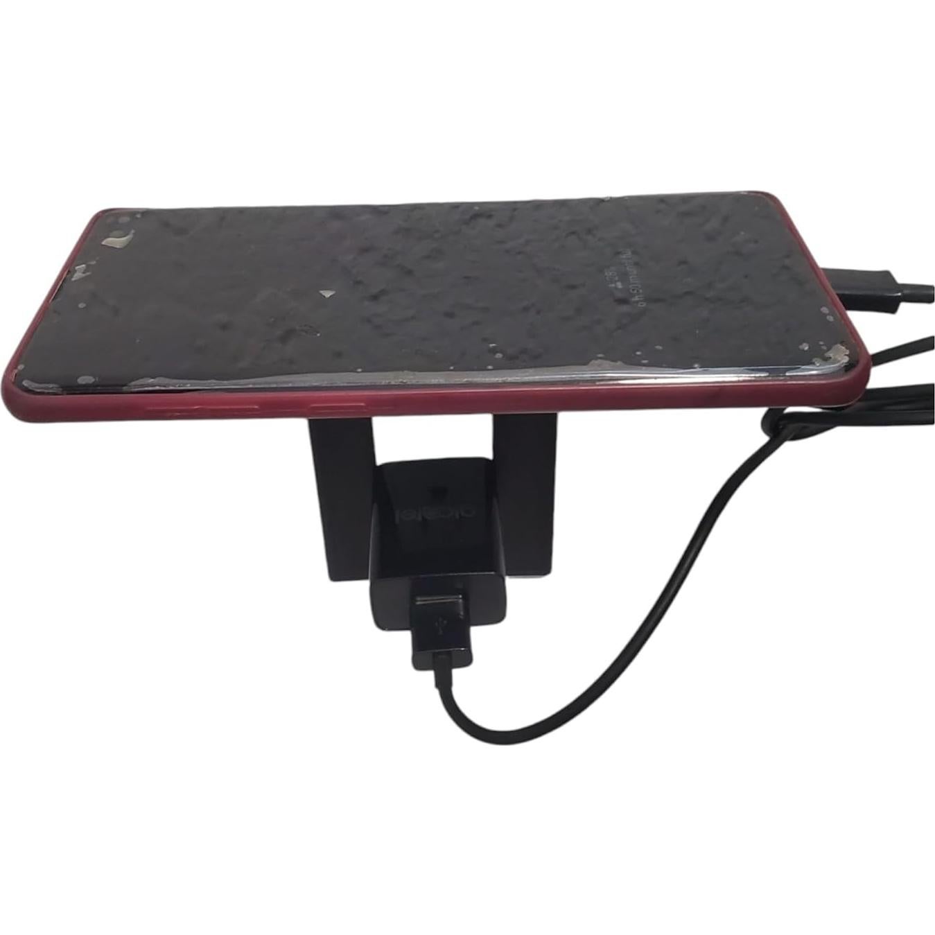 Cubierta de Enchufe con Estante Negro - Biodegradable 3D