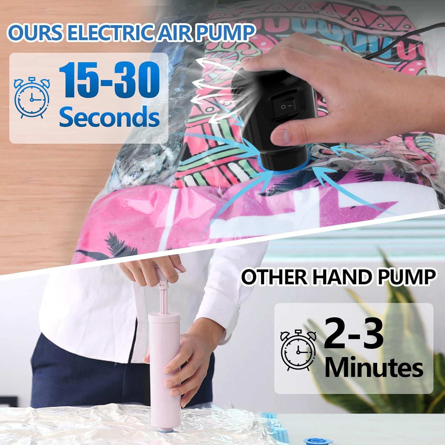 Bomba de Vacío Eléctrica Kissleaf Portátil 460 L/min - Negro