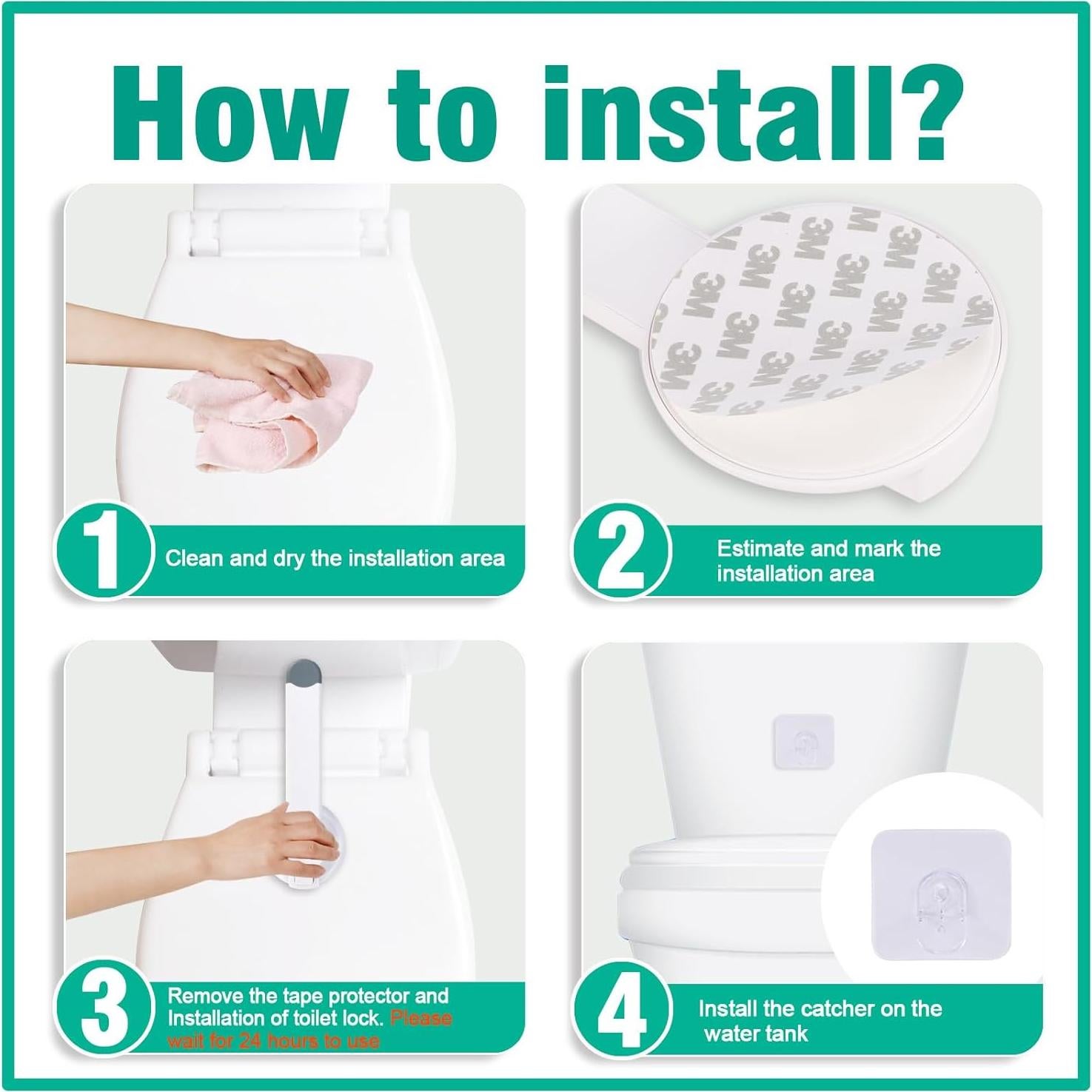 Bloqueo de Seguridad para Inodoro Bebés Babylush - Paquete de 2