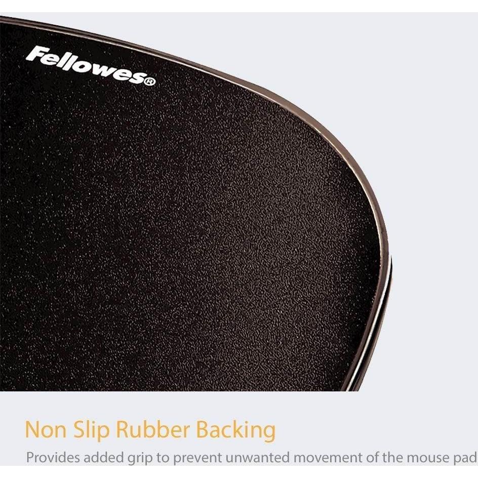 Almohadilla de Gel Crystals Fellowes 9112101 Soporte Negro