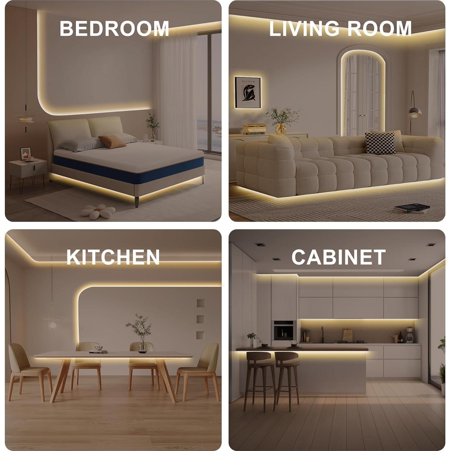 Tira de LED COB 5m Olaholii 2700K Regulable Control Remoto