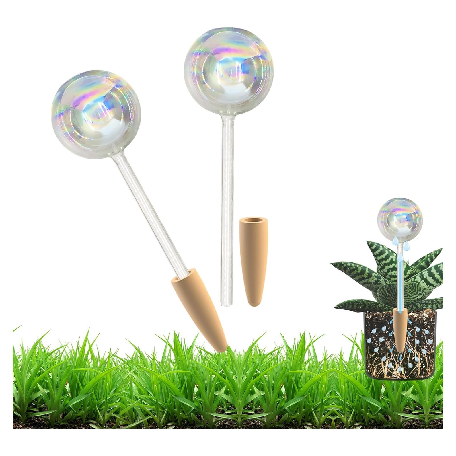 Paquete de 2 Esferas de Riego Iridiscentes Crafts Stone