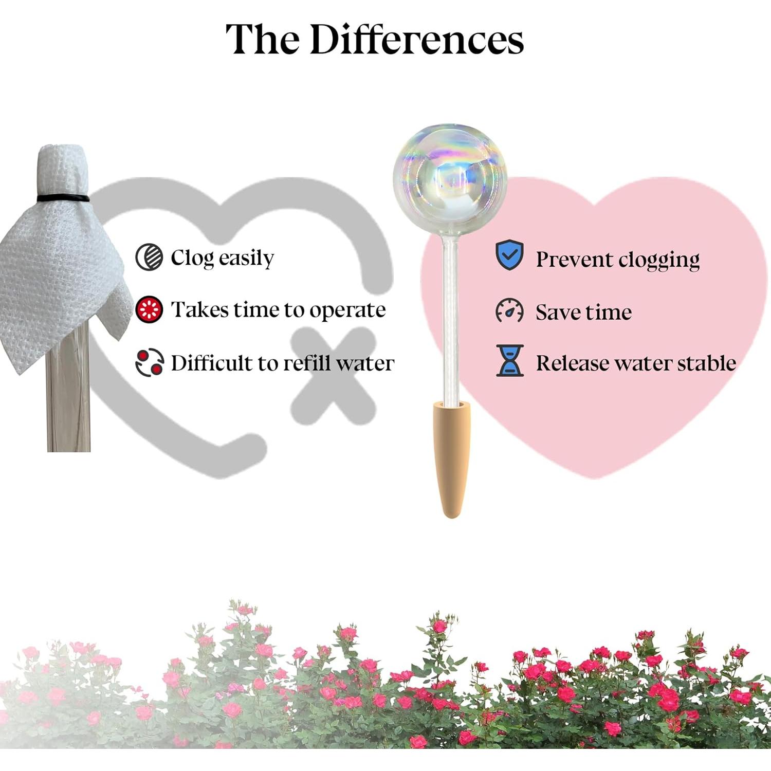 Paquete de 2 Esferas de Riego Iridiscentes Crafts Stone