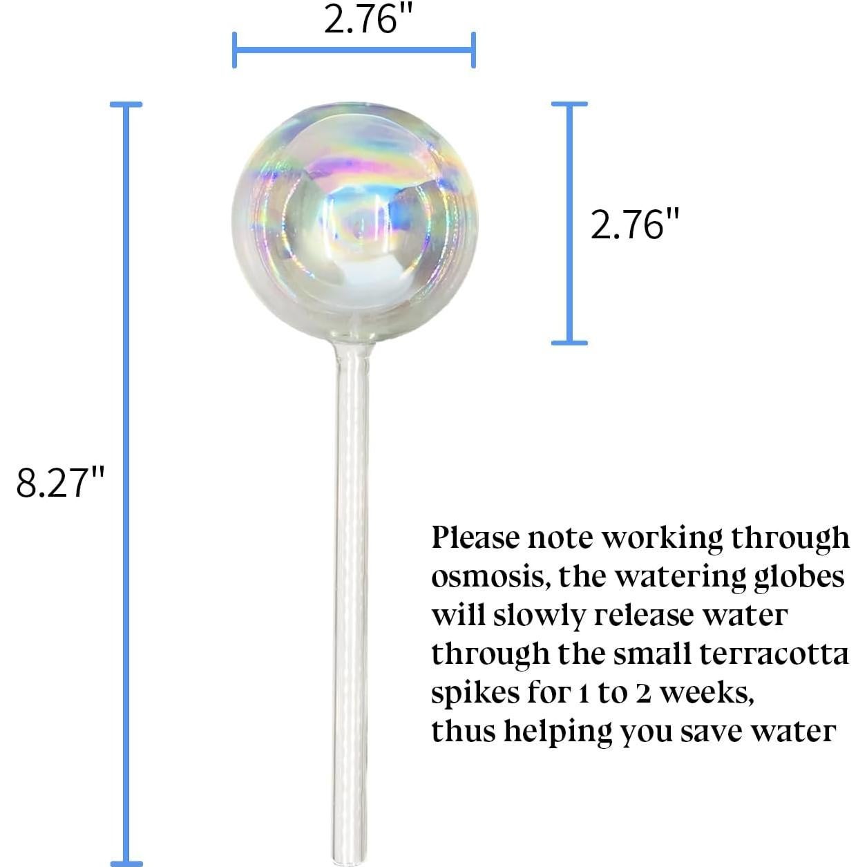 Paquete de 2 Esferas de Riego Iridiscentes Crafts Stone