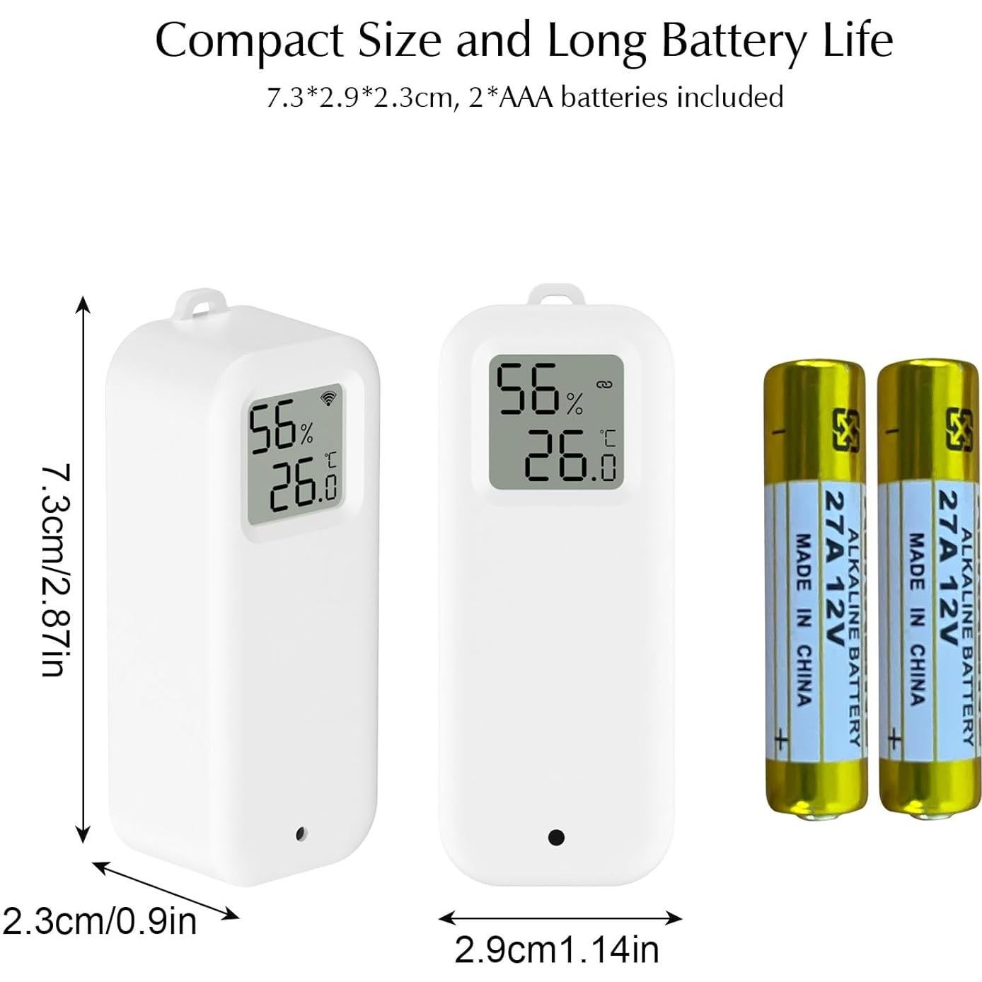 Termómetro eMylo WiFi con Alerta Inteligente y Humedad