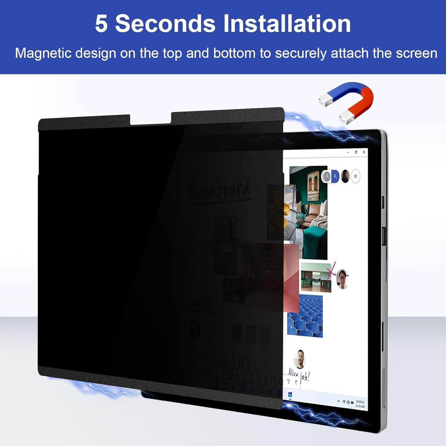 Filtro de Privacidad Magnético IPROKKO para Surface Pro 12.3"