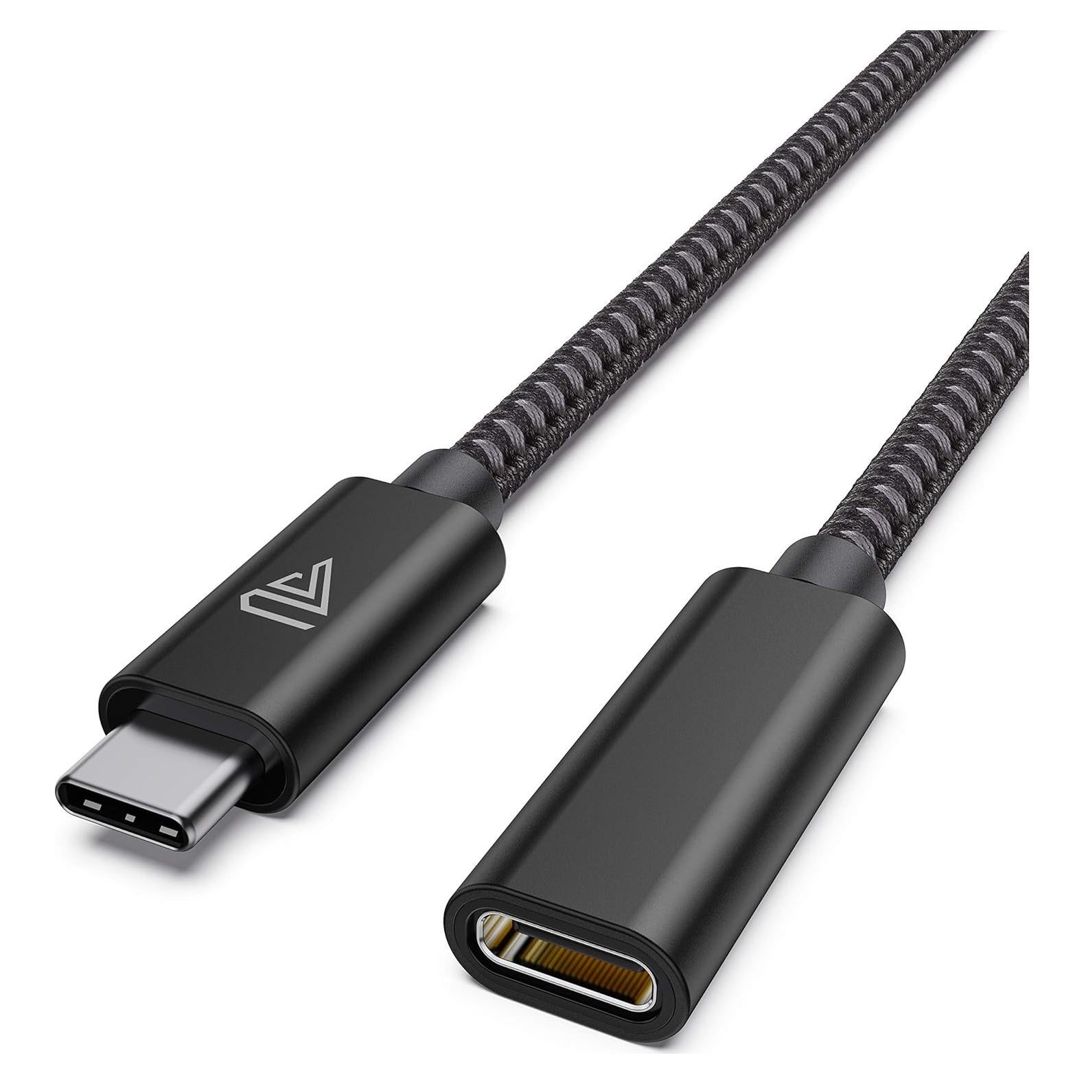 Cable Extensión USB C Faracent 1FT 20Gbps 240W Negro