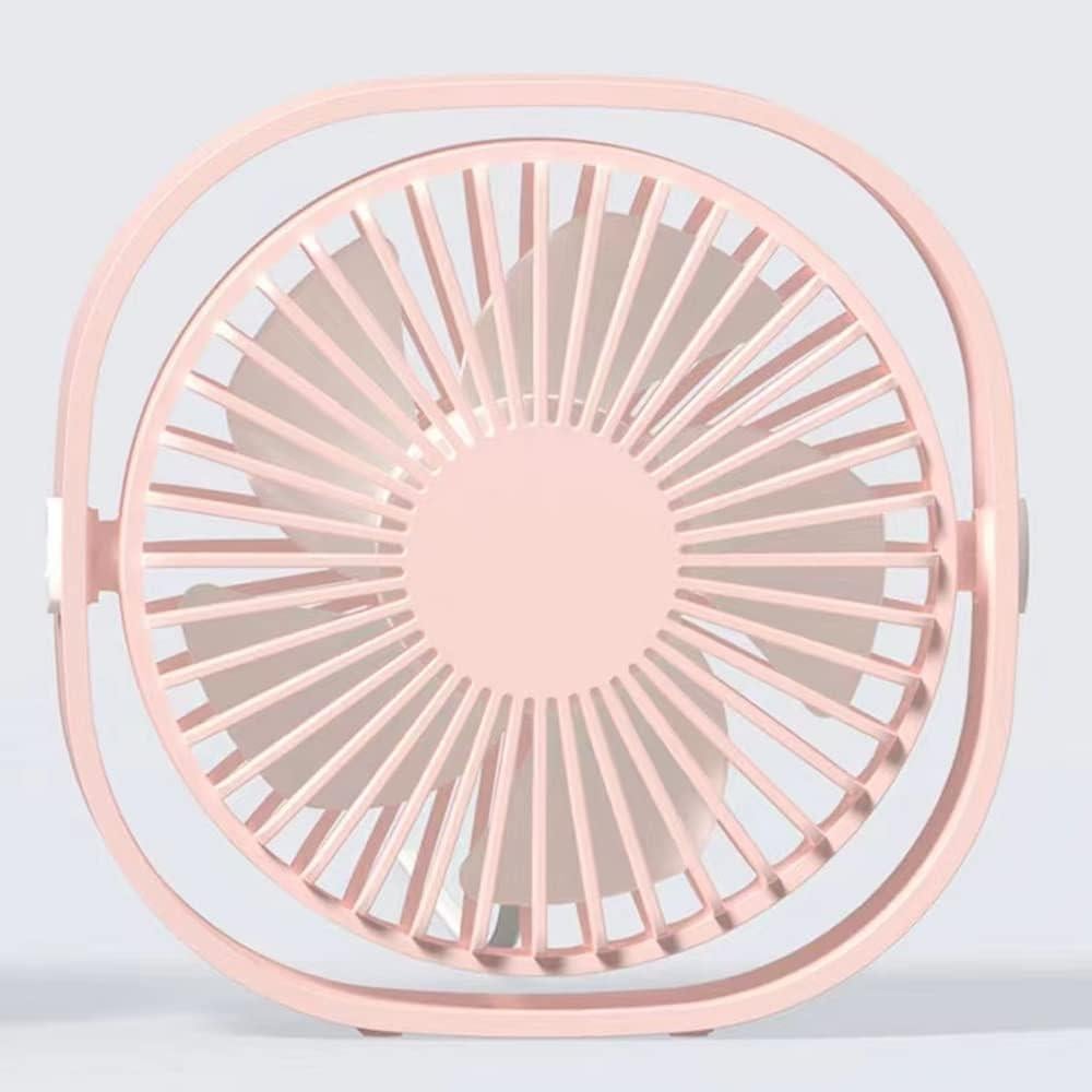 Ventilador de Escritorio USB Genérico Cubo Rosa 3 Velocidades