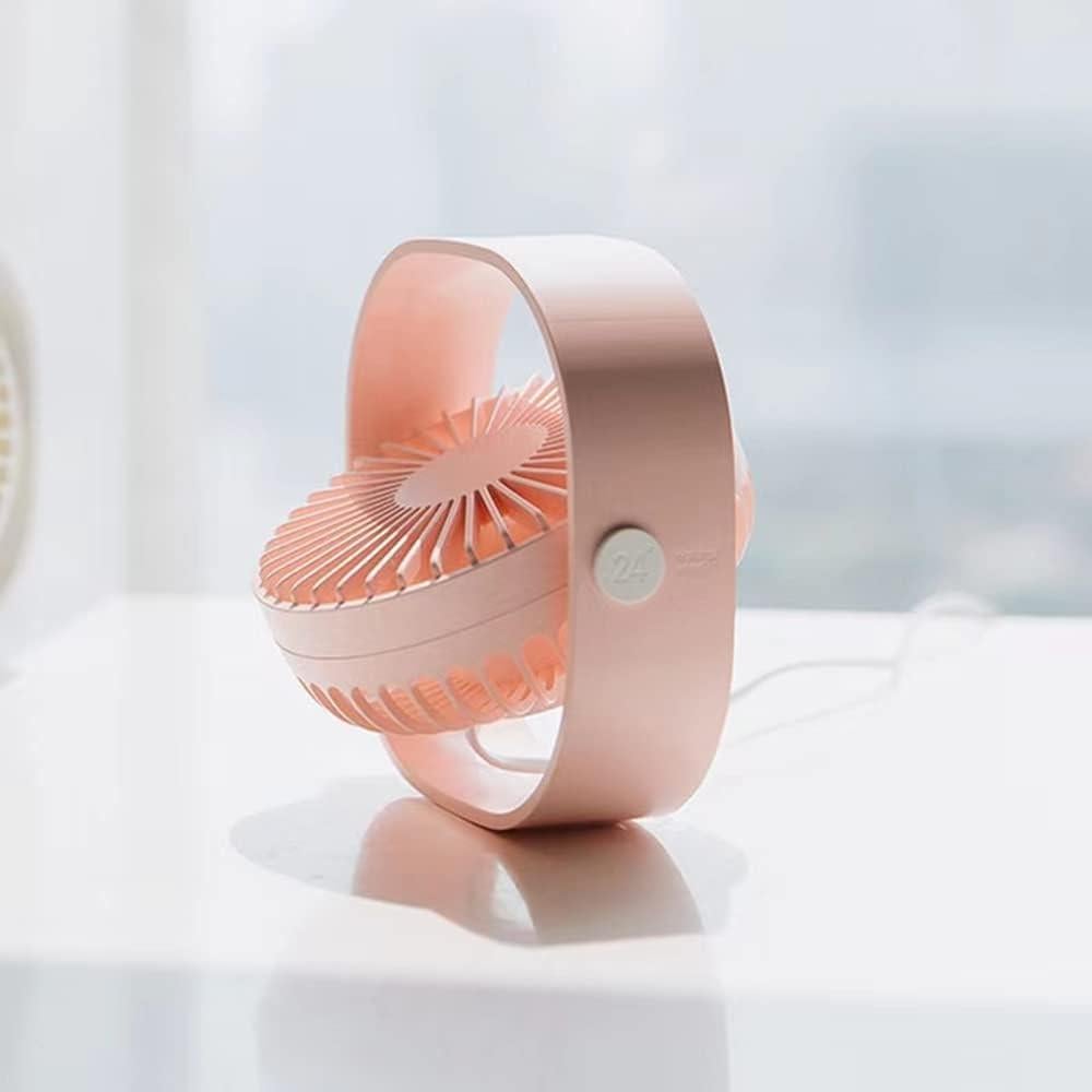 Ventilador de Escritorio USB Genérico Cubo Rosa 3 Velocidades