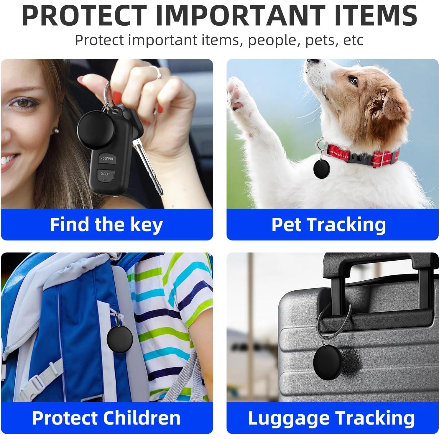 Air Tags Jocular 2 Pack Negro - Etiquetas Inteligentes Bluetooth