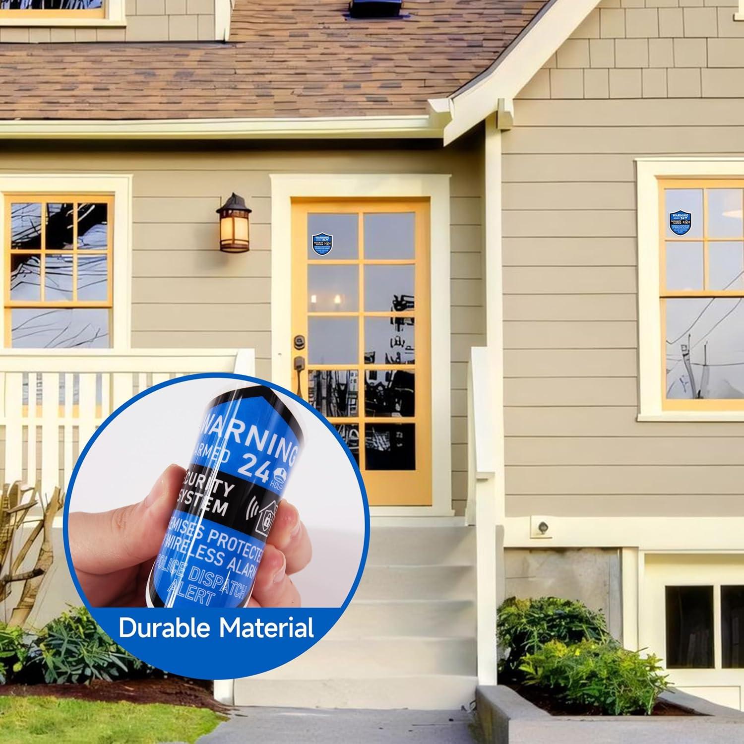 3 Piezas Señales de Alarma de Seguridad LUHIMO Vinilo 6x7 cm