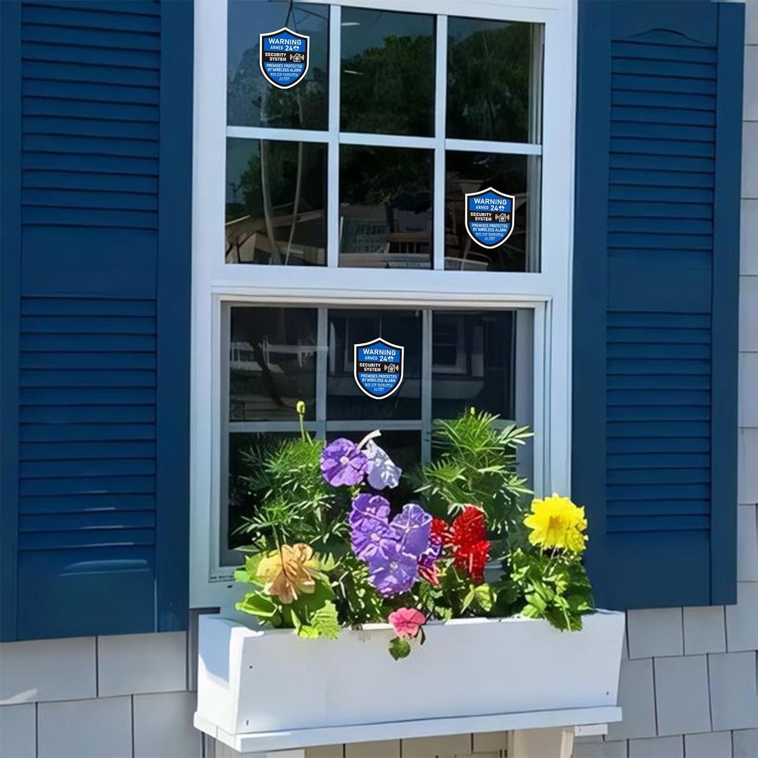 3 Piezas Señales de Alarma de Seguridad LUHIMO Vinilo 6x7 cm