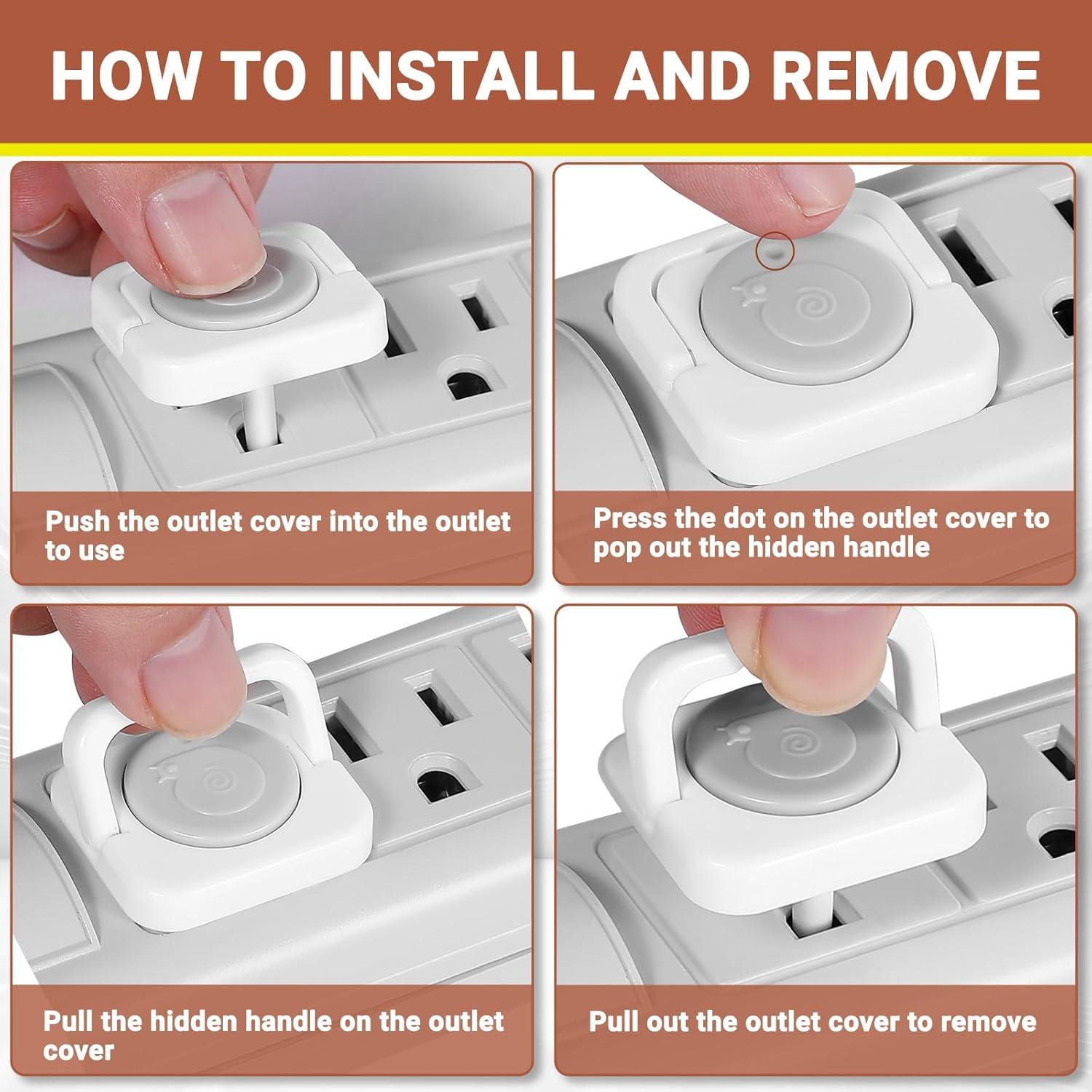 Cubiertas de Enchufe para Bebés 40 Piezas Gris Seguridad