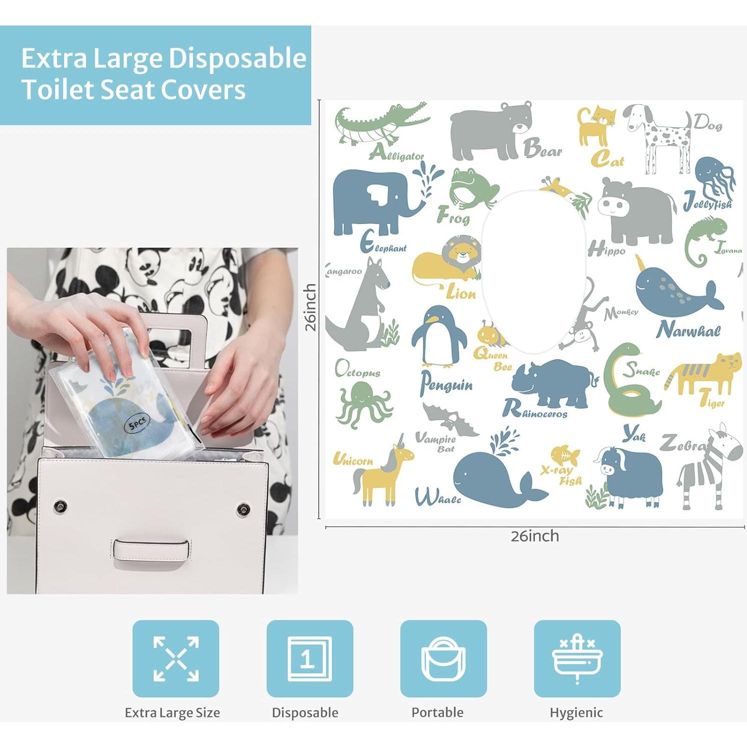 Fundas de Asiento de Inodoro Desechables Diario Feliz 20 Pcs