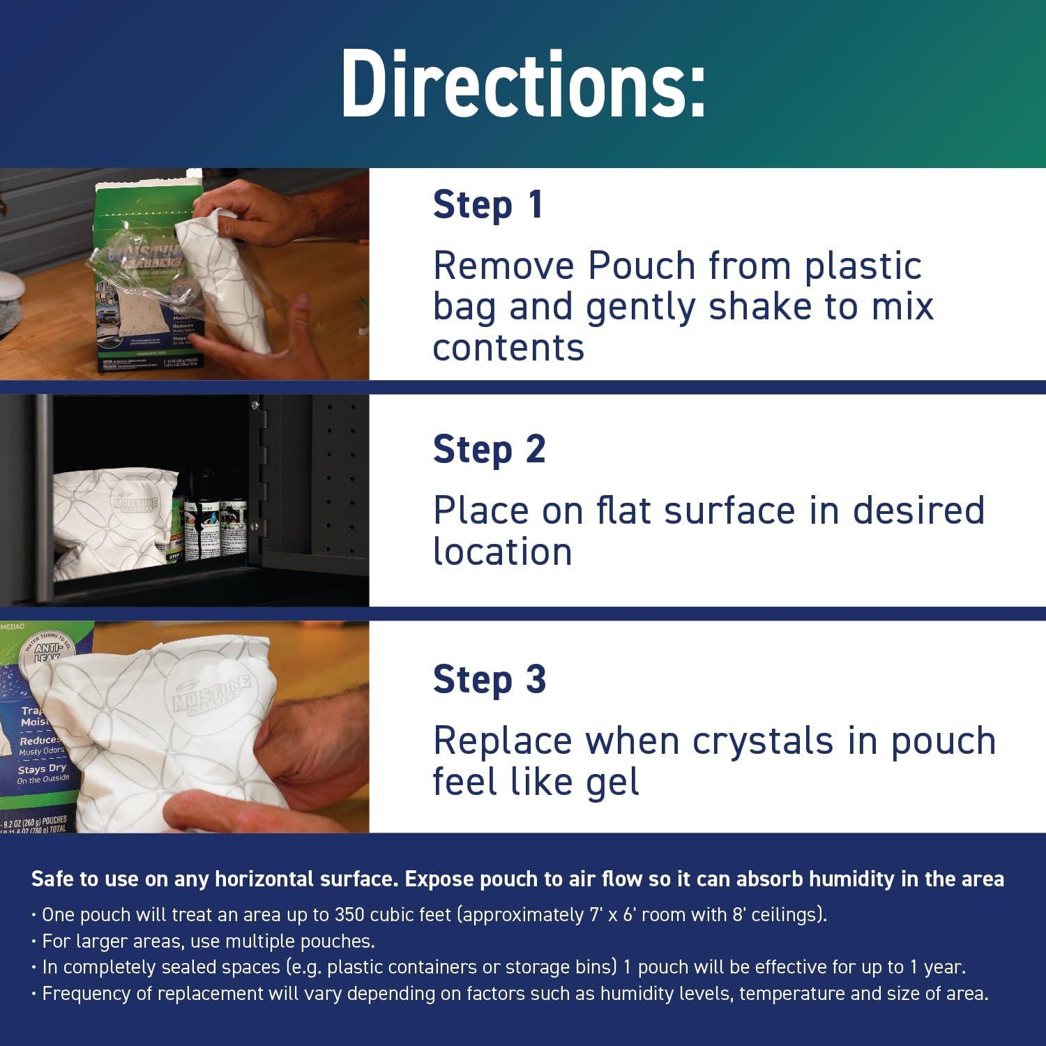 Bolsas Absorbentes de Humedad Concrobium 780 g - Control de Olores