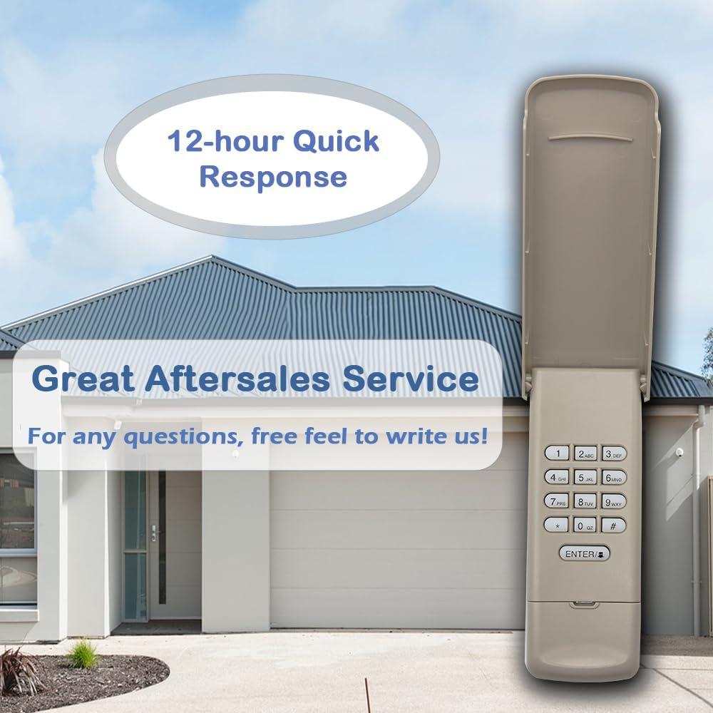 Teclado Inalámbrico para Puerta de Garaje JUSTHILLUP 877MAX