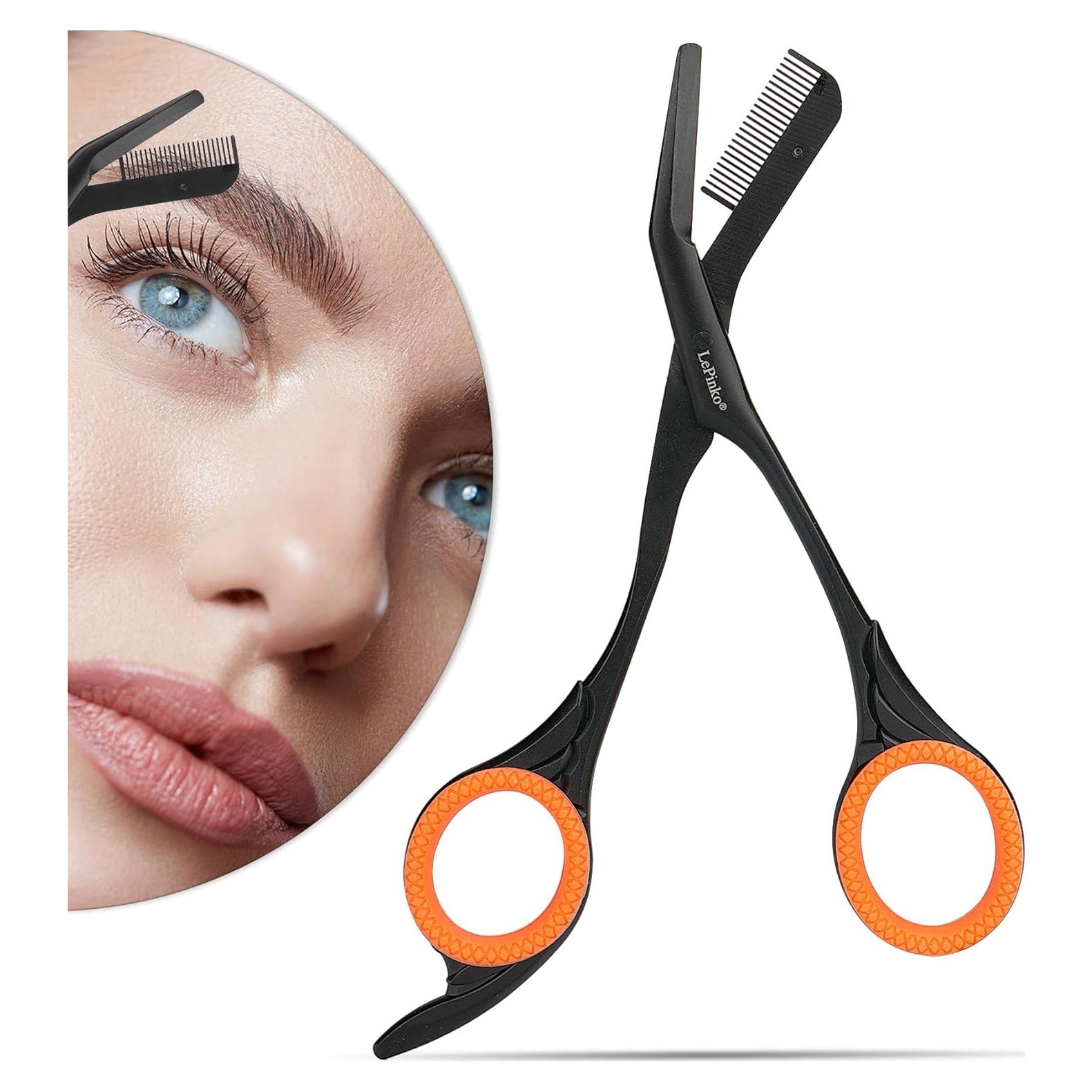 Tijeras Recortadoras de Cejas LePinko con Peines - Negro