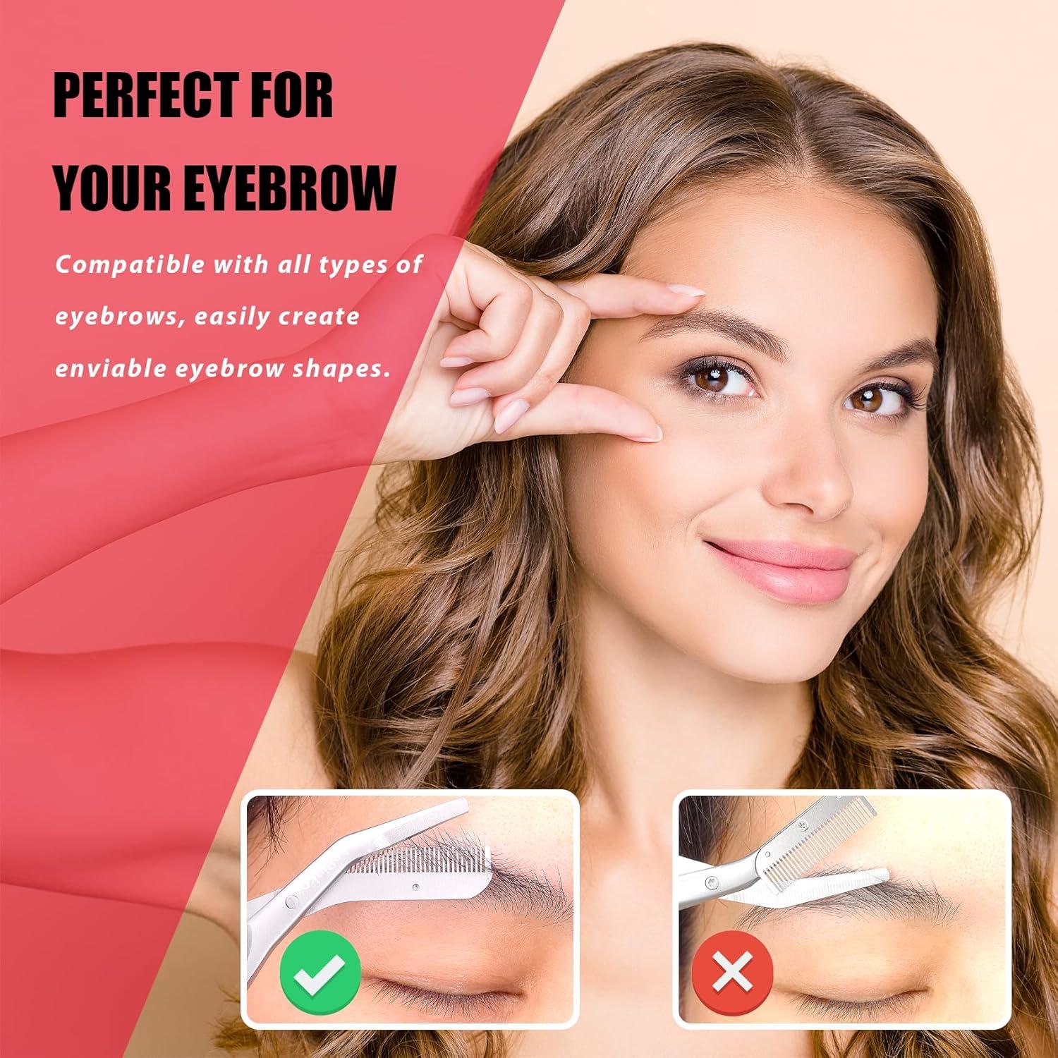 Tijeras Recortadoras de Cejas LePinko con Peines - Negro