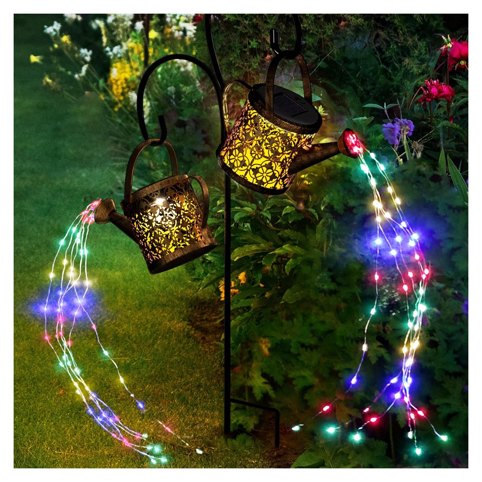 Luz de Riego Solar Merear Multicolor 8 Modos IP65 Jardín