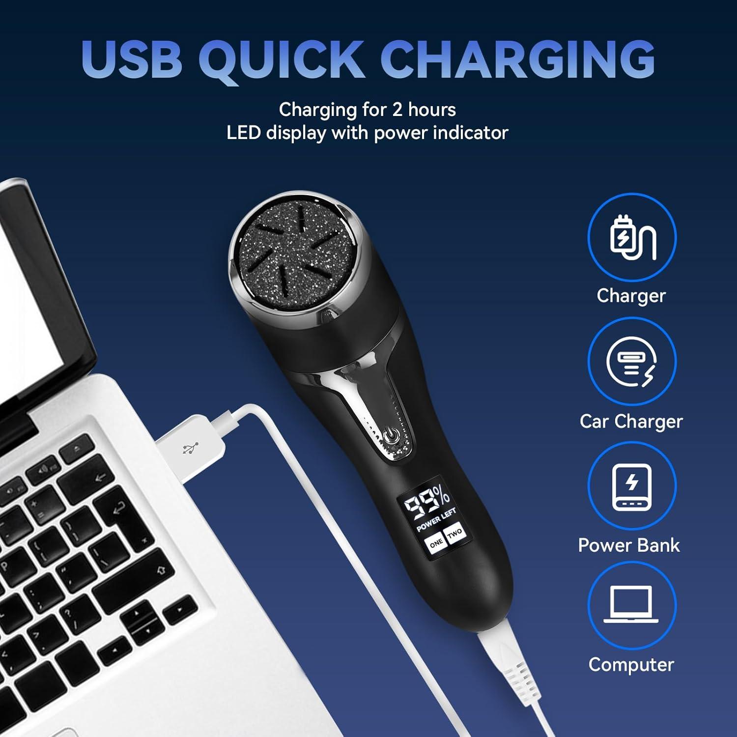 Removedor de Callos Eléctrico NiceBirdie con Aspiradora 2 Velocidades