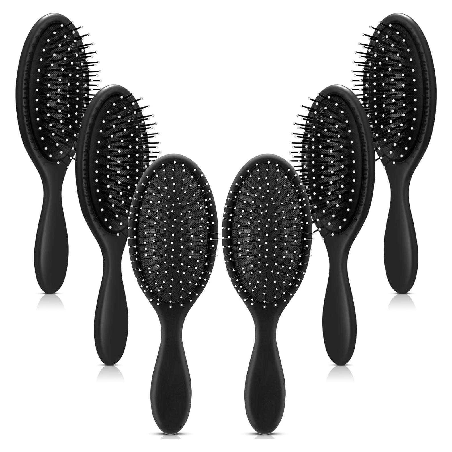 Nuenen 6 Pcs Cepillos Desenredantes para Cabello Negro