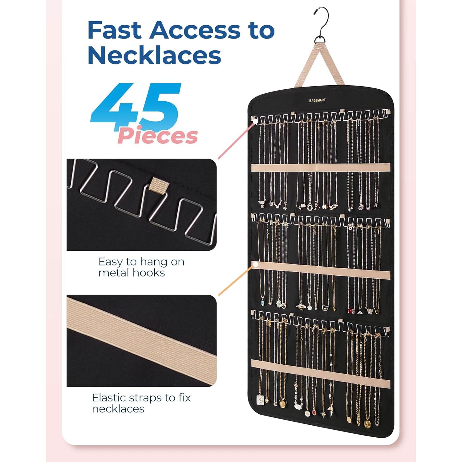 Organizador de Joyería Colgante BAGSMART Extra Grande Negro