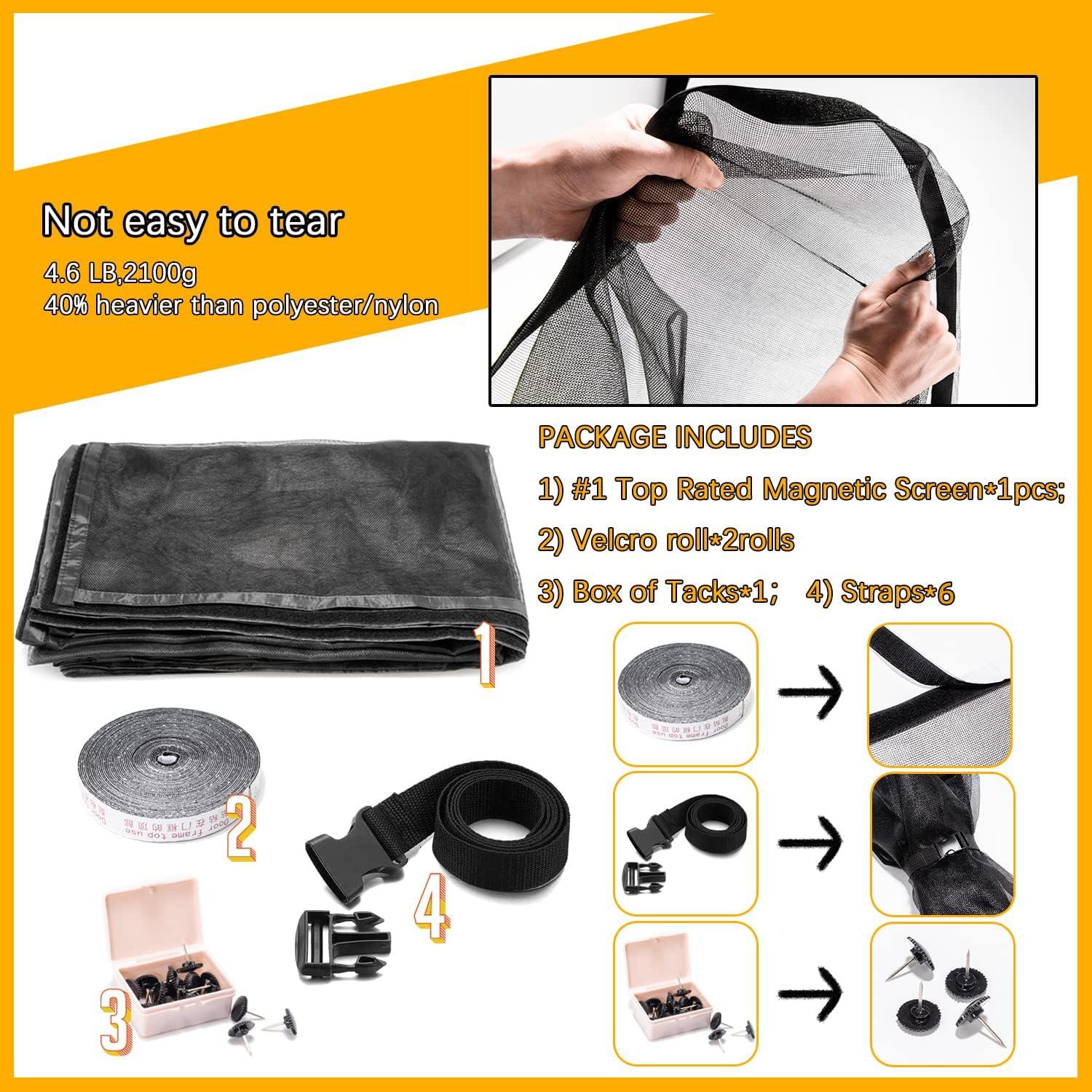 Puerta de Pantalla Magnética Yehgus Doble 2 Coches 4.98x2.18m