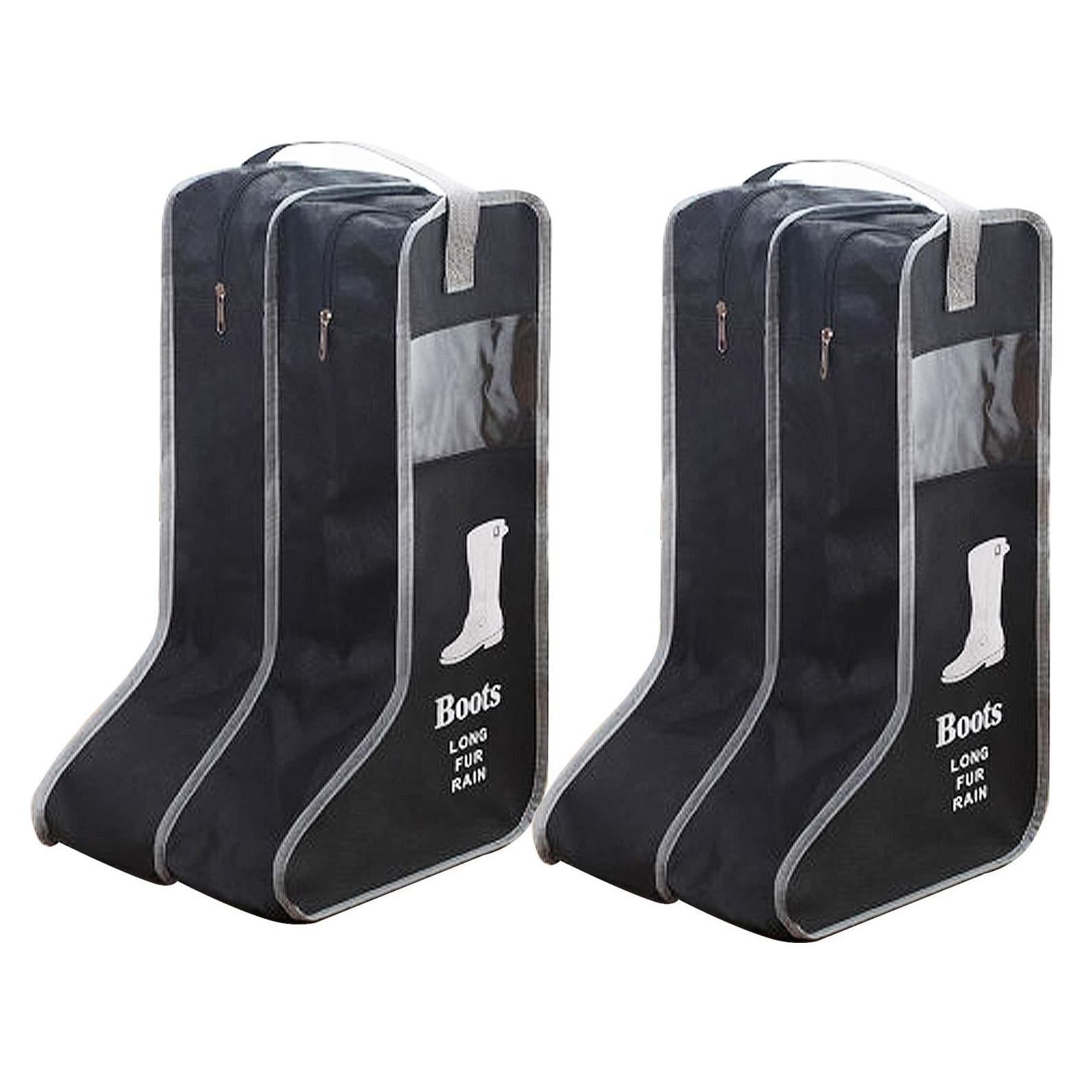 Bolsas de Almacenamiento para Botas Satisfounder 2 Pares Negro